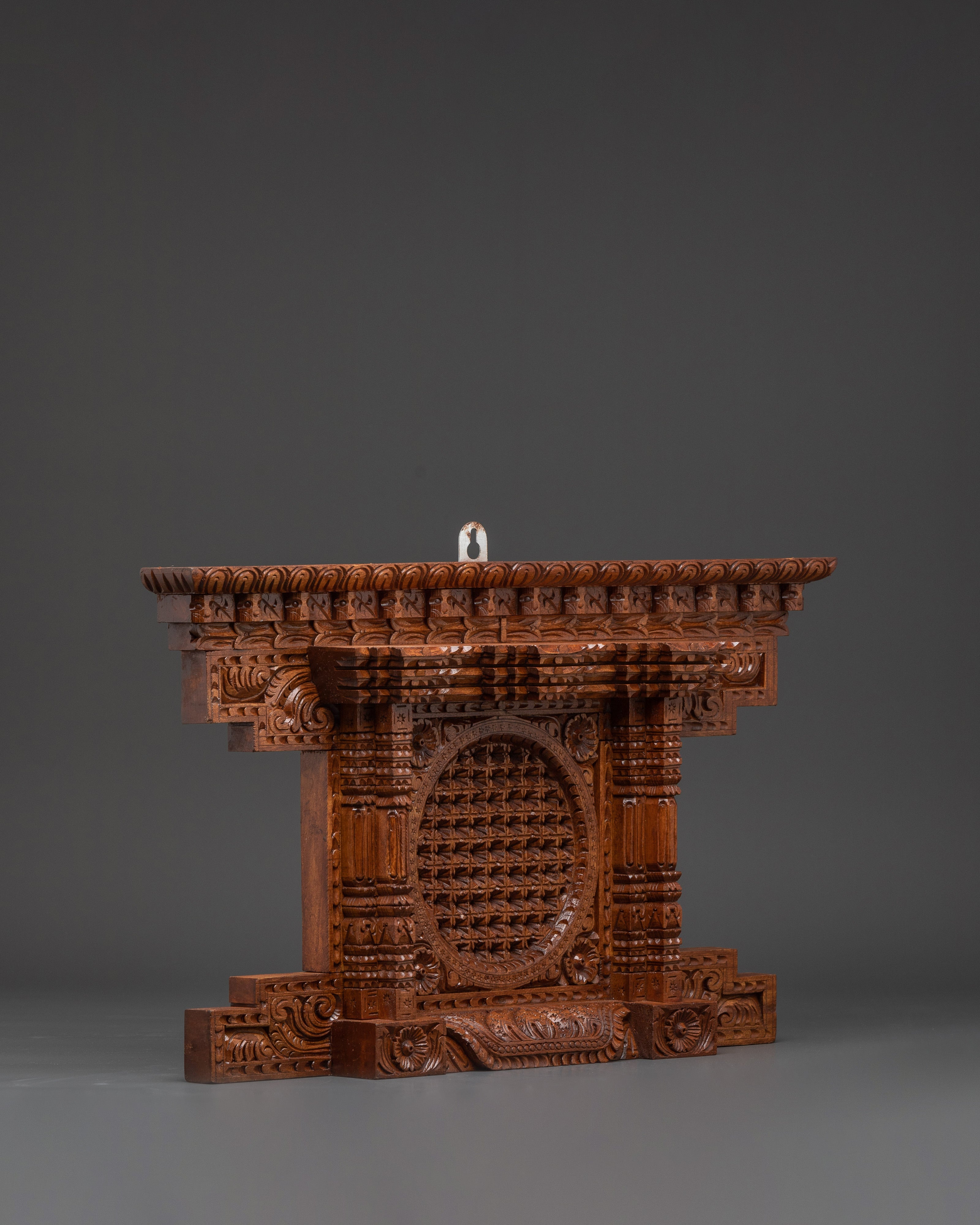 Traditional Nepalese Window | Hand-Carved Newari Wall Hanging