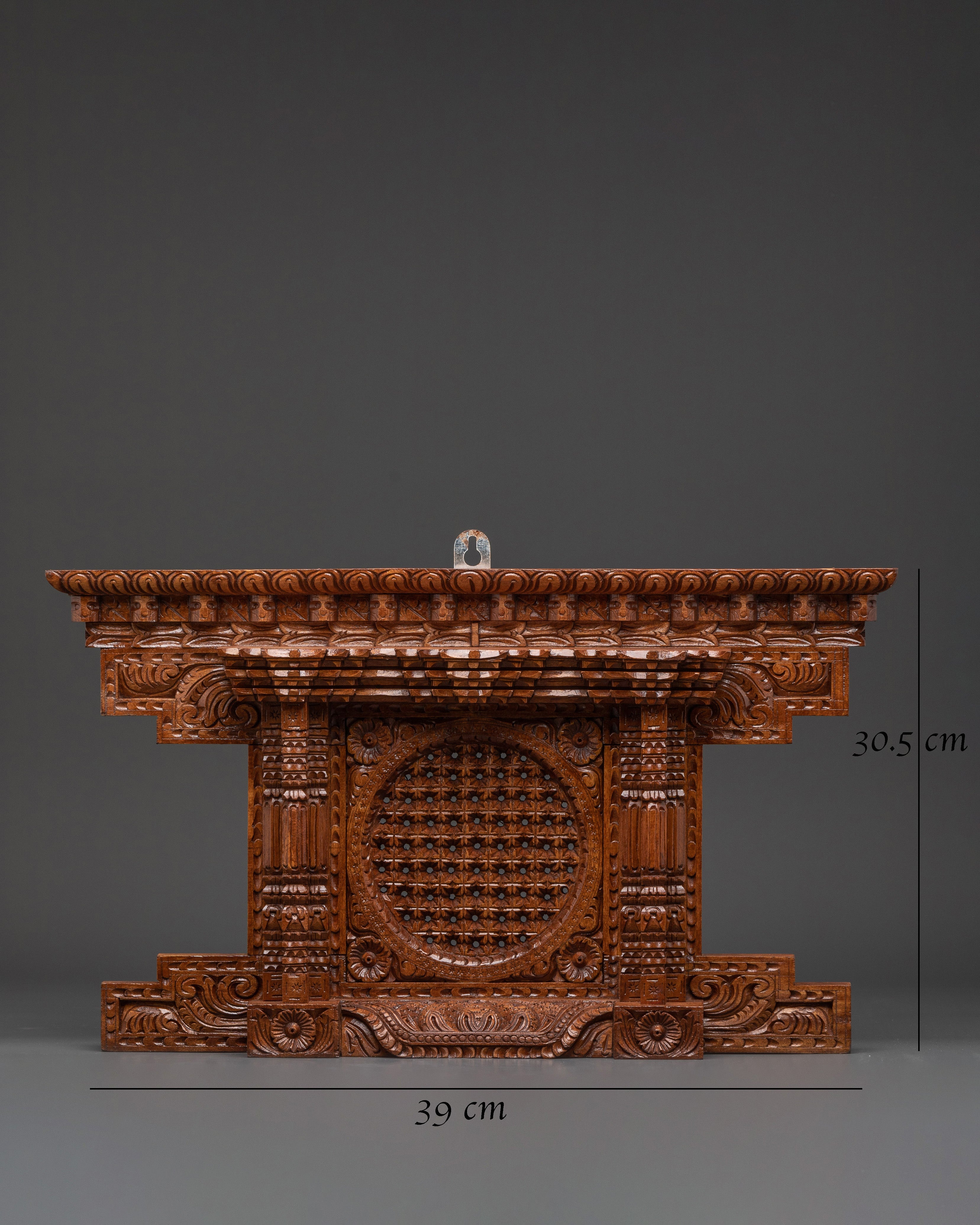 Traditional Nepalese Window | Hand-Carved Newari Wall Hanging