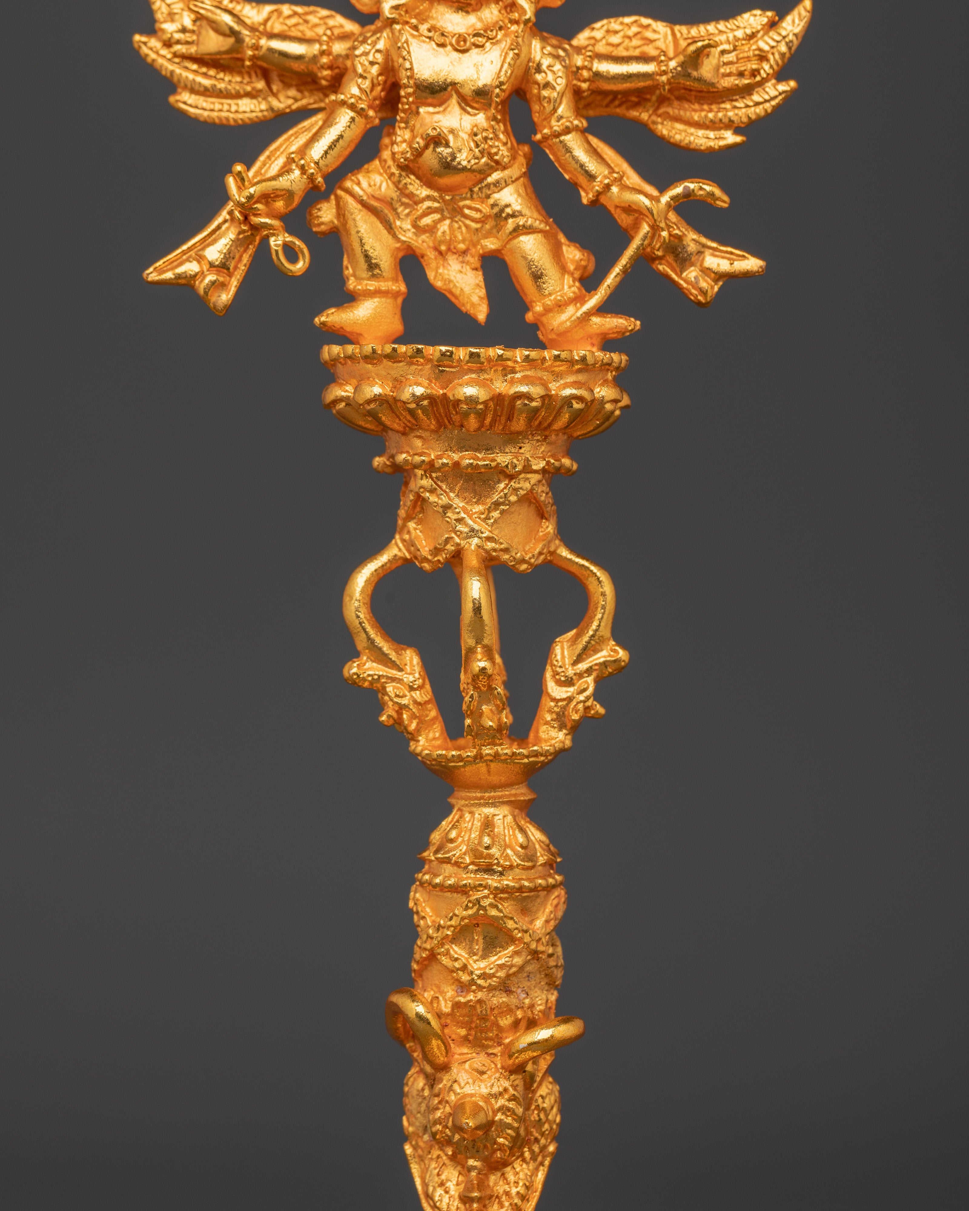 Tantric Deity Weapon Phurba with Garuda for Ritual and Protection