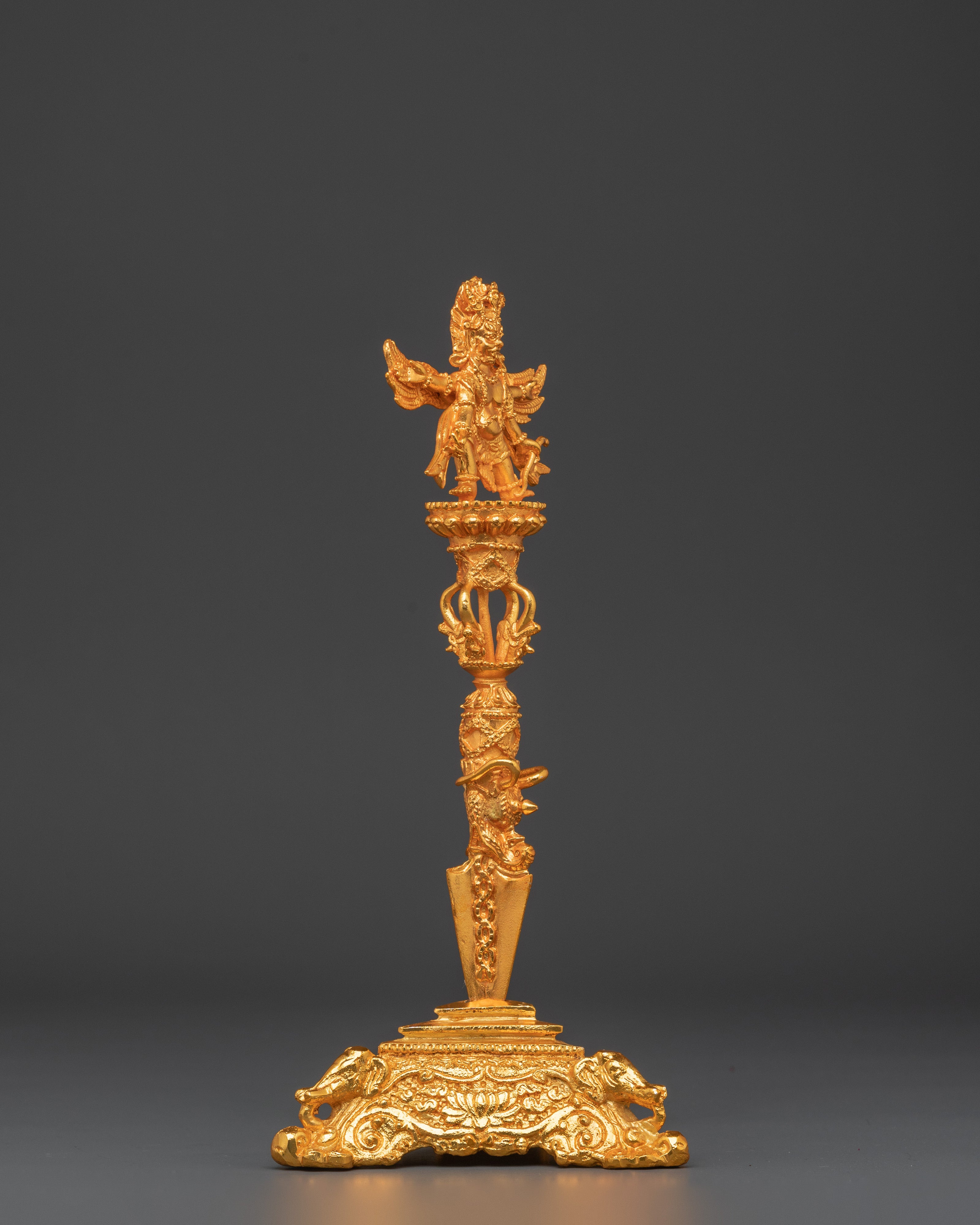 Tantric Deity Weapon Phurba with Garuda for Ritual and Protection