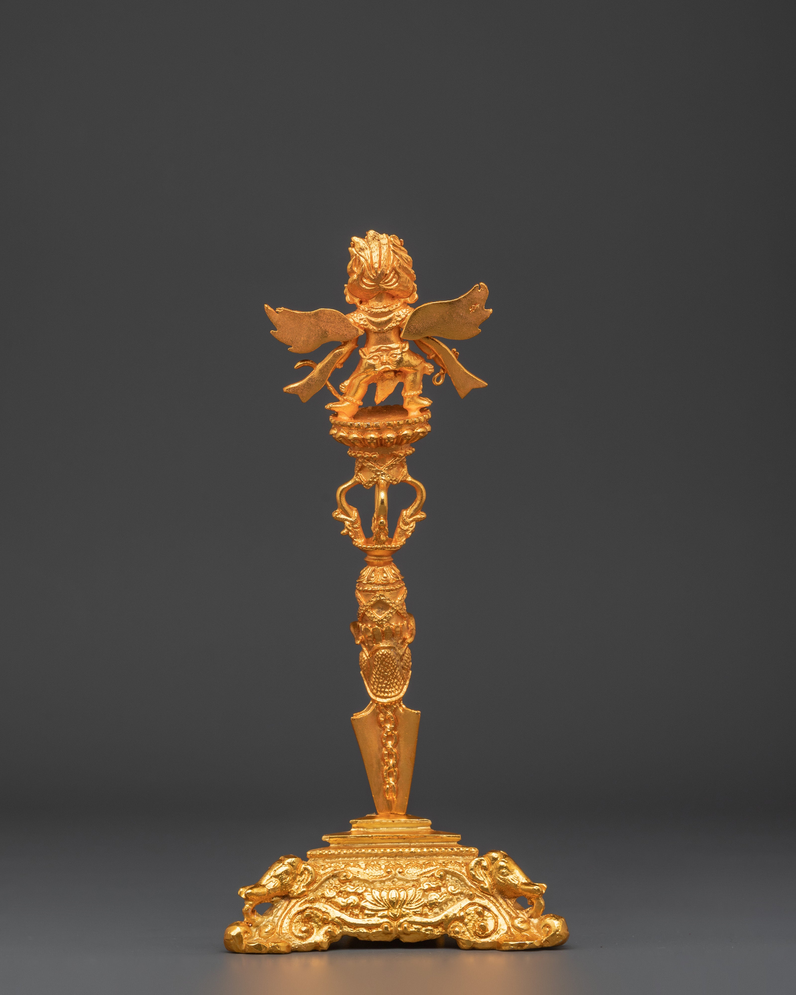 Tantric Deity Weapon Phurba with Garuda for Ritual and Protection