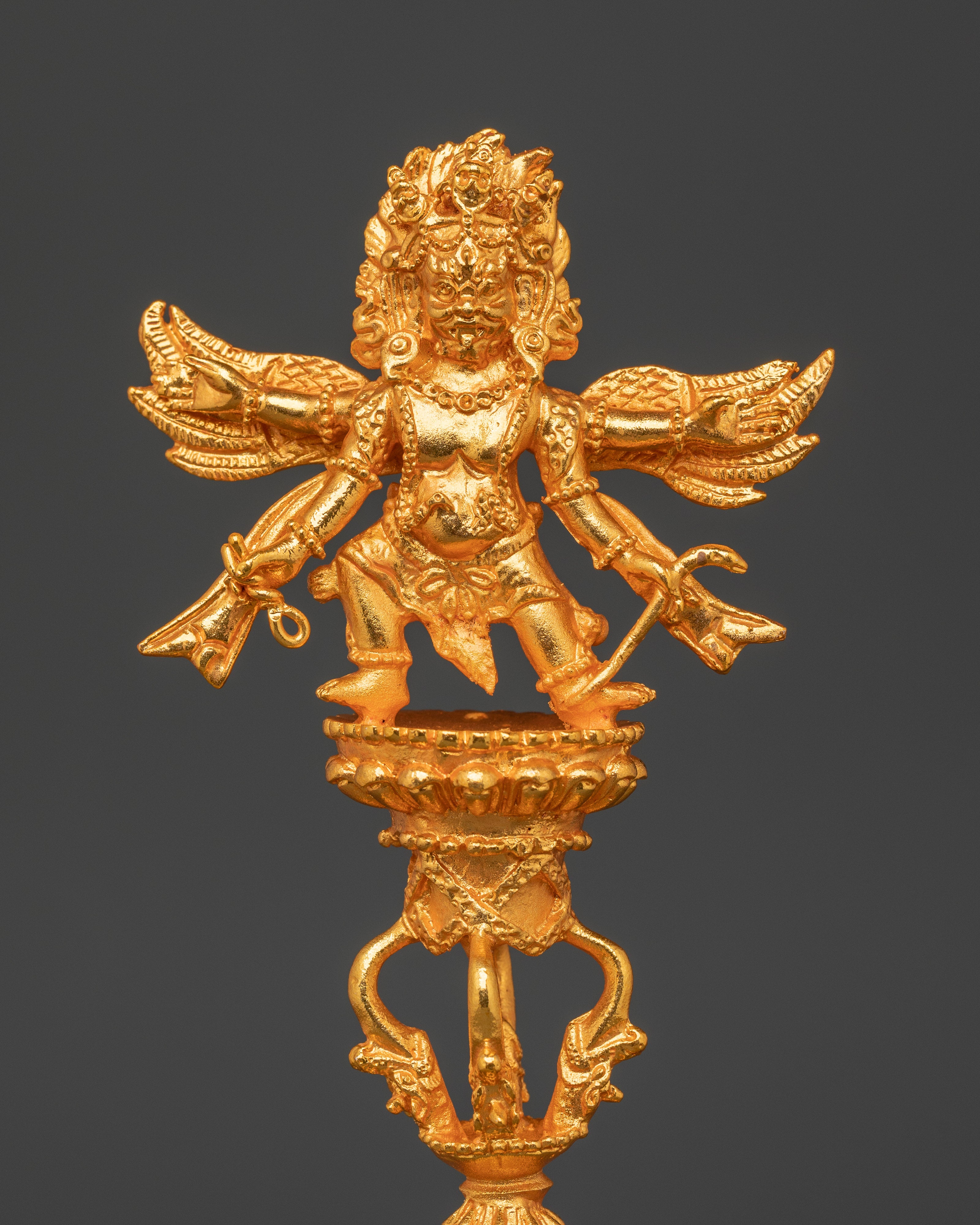 Tantric Deity Weapon Phurba with Garuda for Ritual and Protection