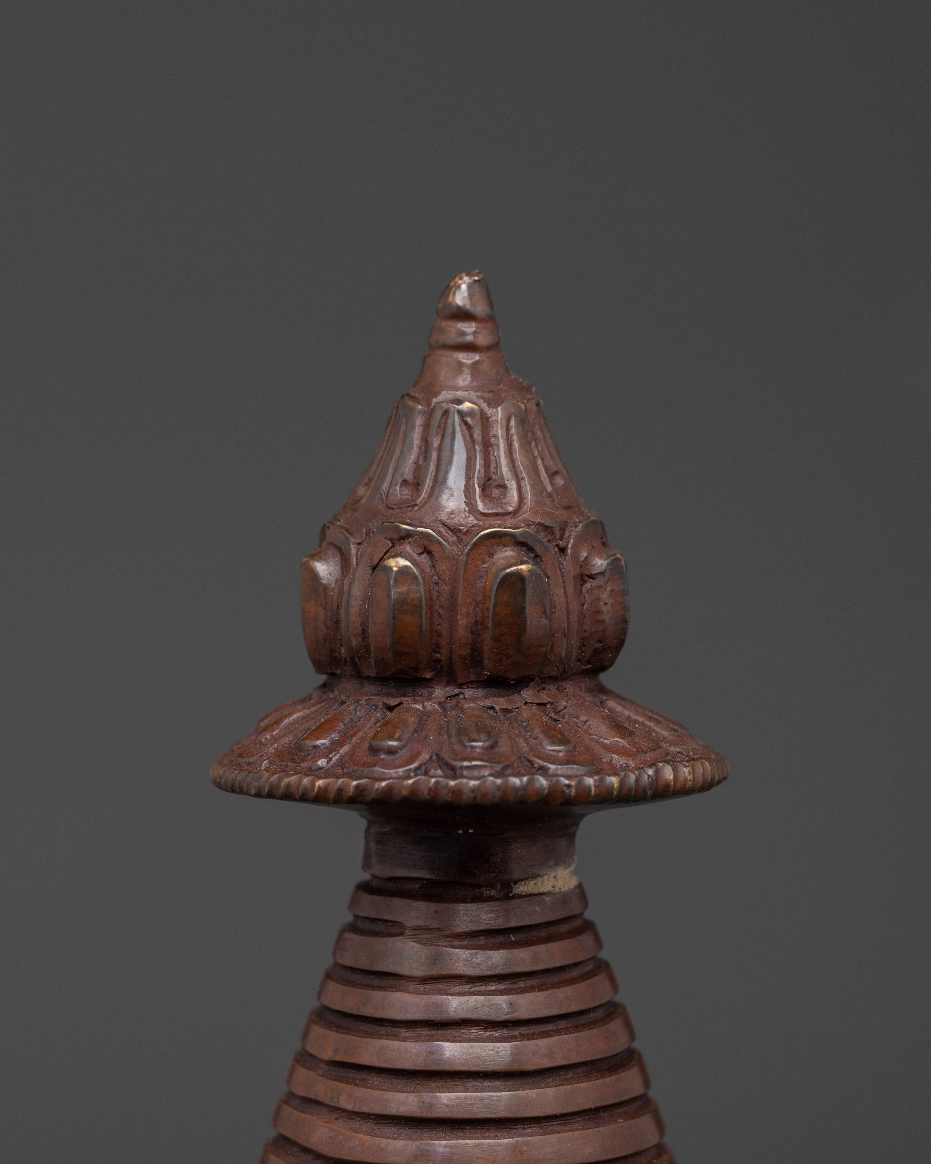 Sacred Handmade Stupa |  Copper Stupa for Buddhist Altar