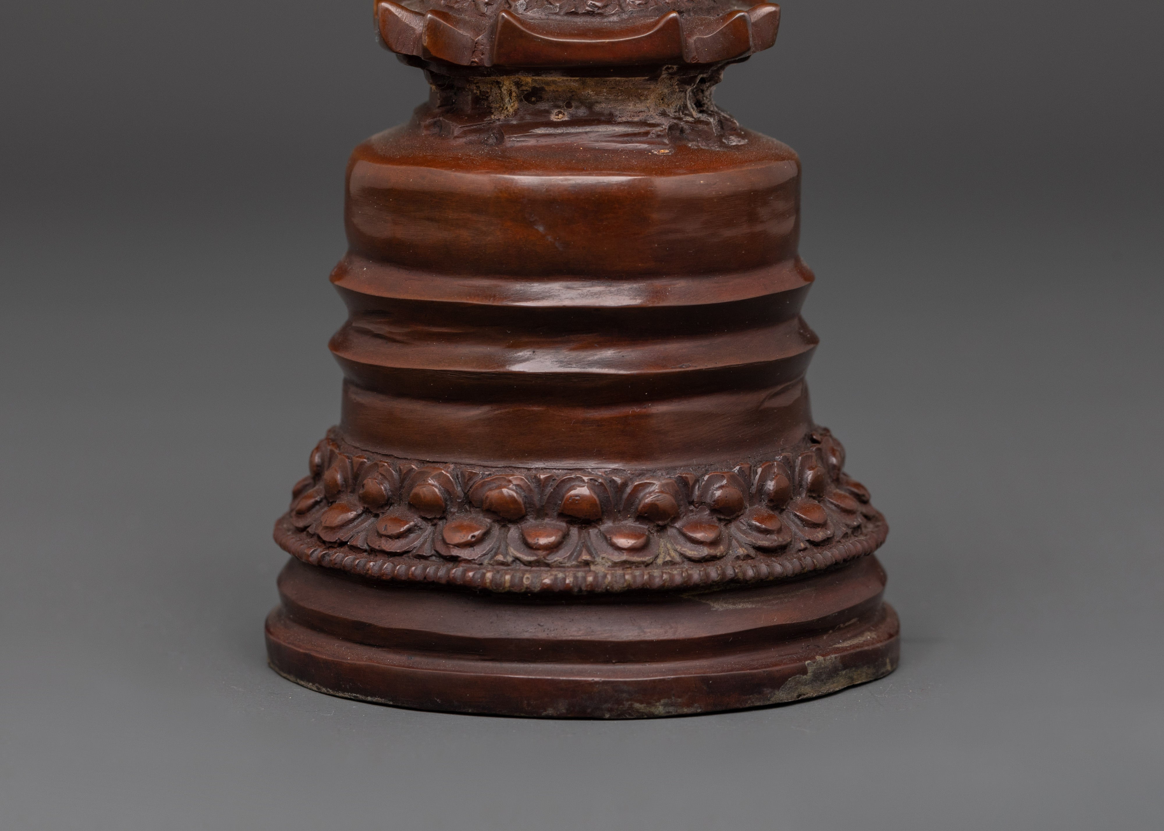 Sacred Handmade Stupa |  Copper Stupa for Buddhist Altar