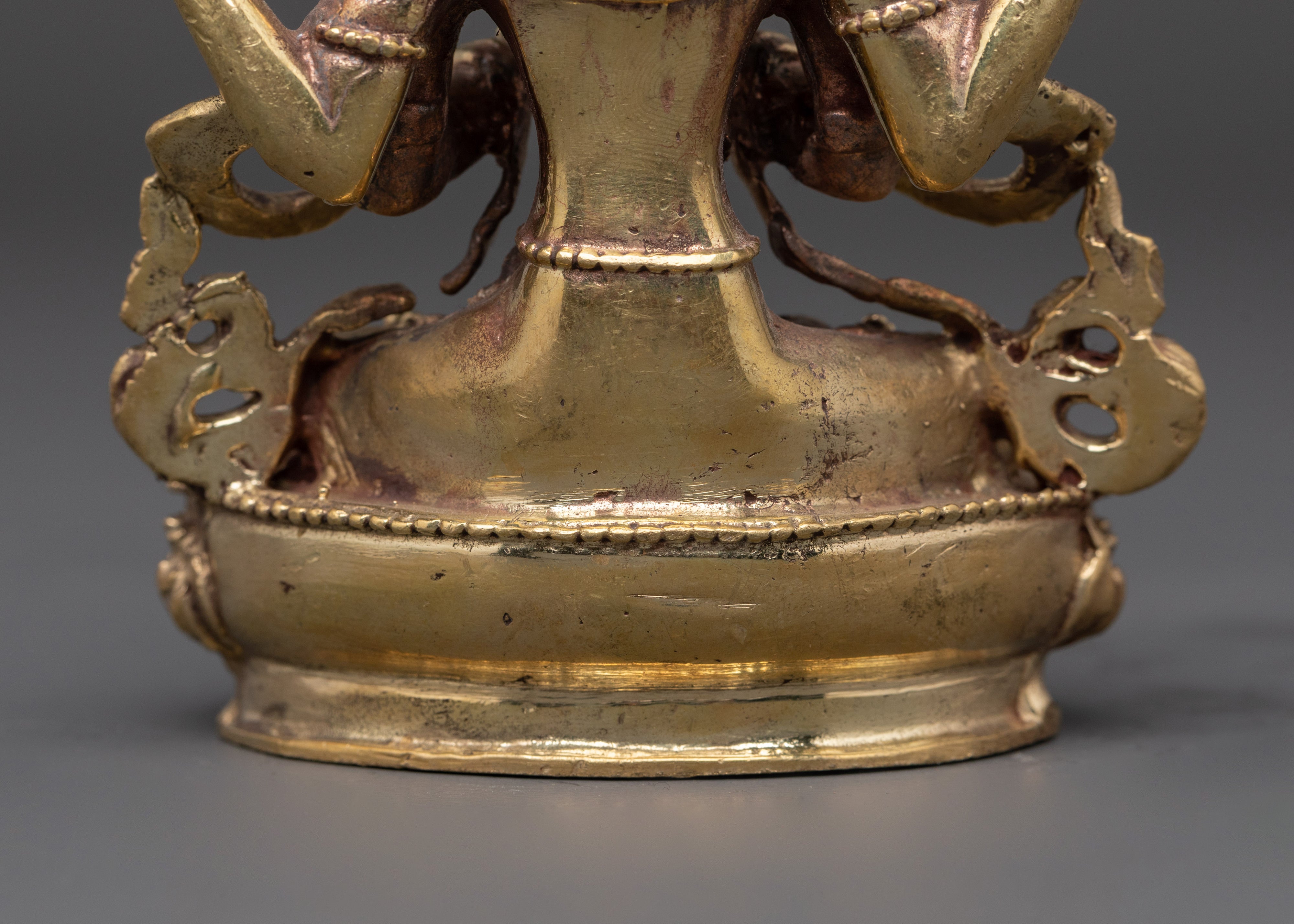 Four Armed Deity Chenrezig Statue | Traditionally Crafted Zen Art