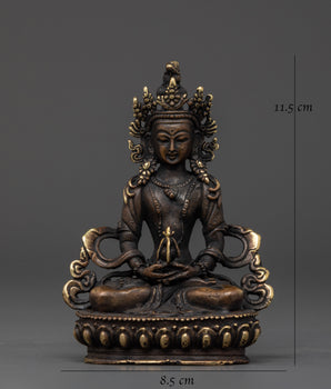 Amitayus Long Life Buddhist Deity | Spiritual Practice Zen Altar Decor