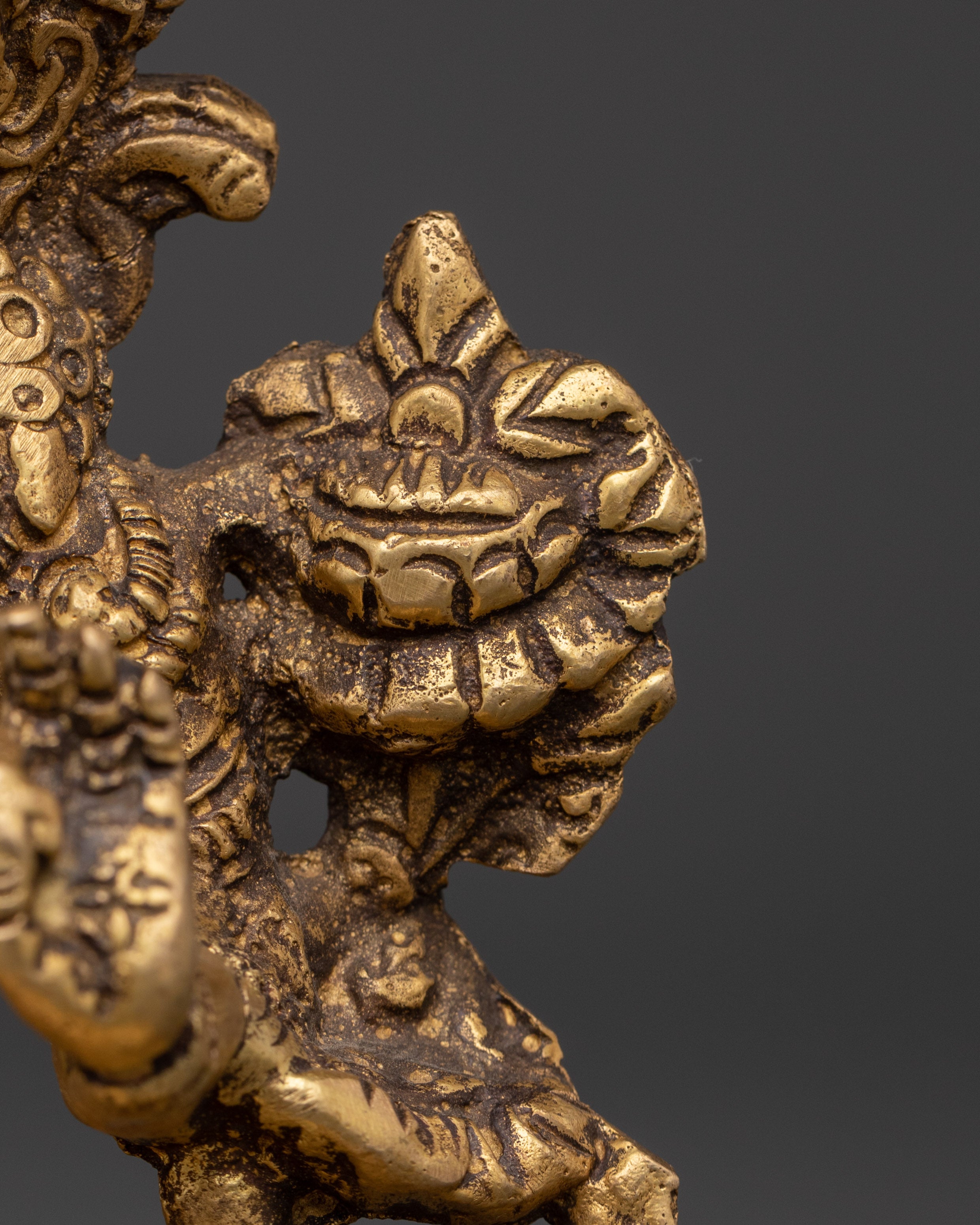 Handcrafted Manjushri Sculpture | Brass Tibetan Wisdom Deity Statue
