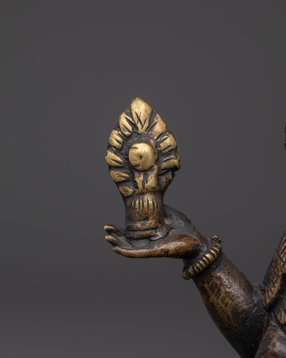 Brass Laxmi Goddess Statue | Hindu Deity for Wealth and Blessings