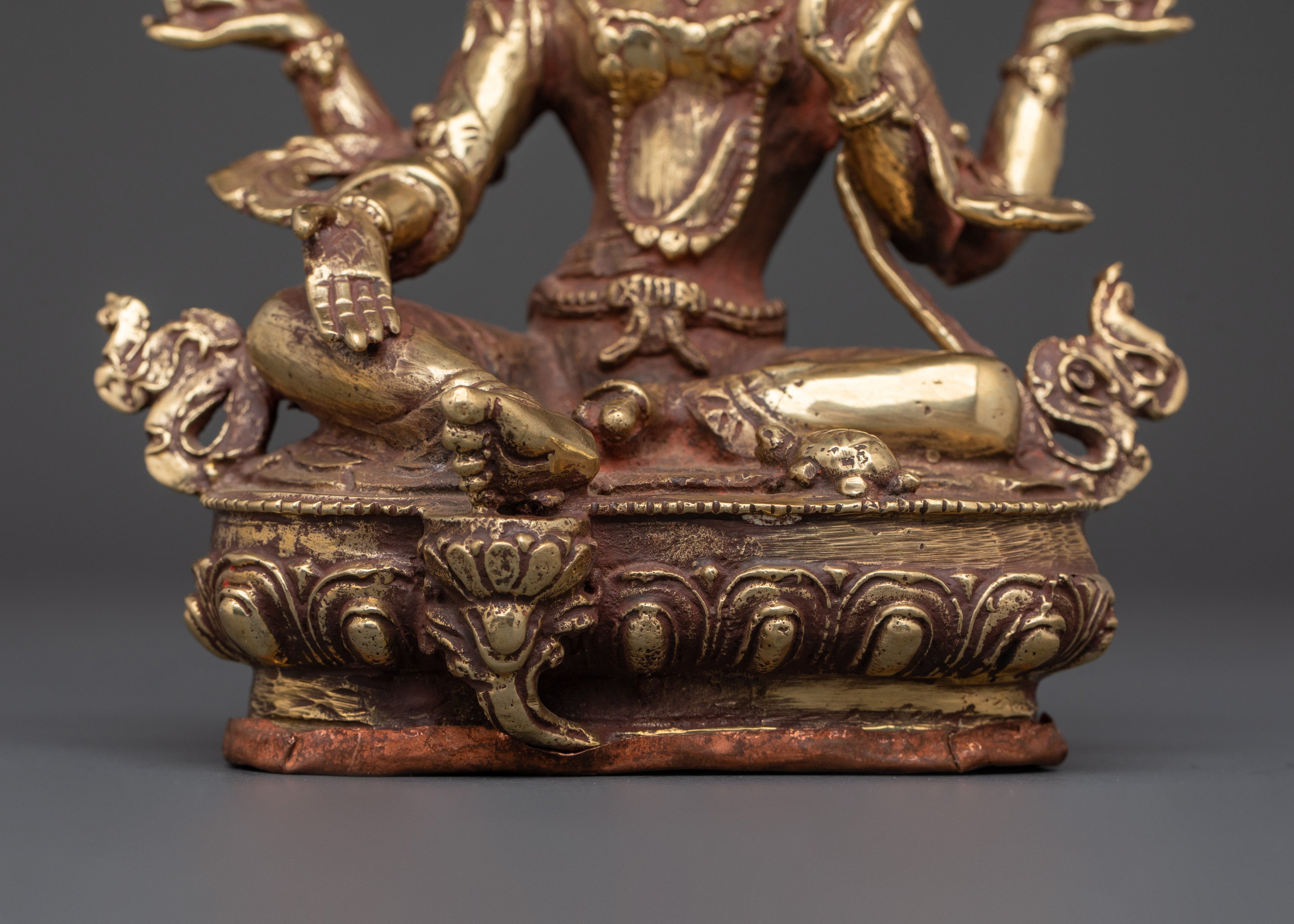 Handcrafted Brass Laxmi Devi Statue | Hindu Goddess of Prosperity