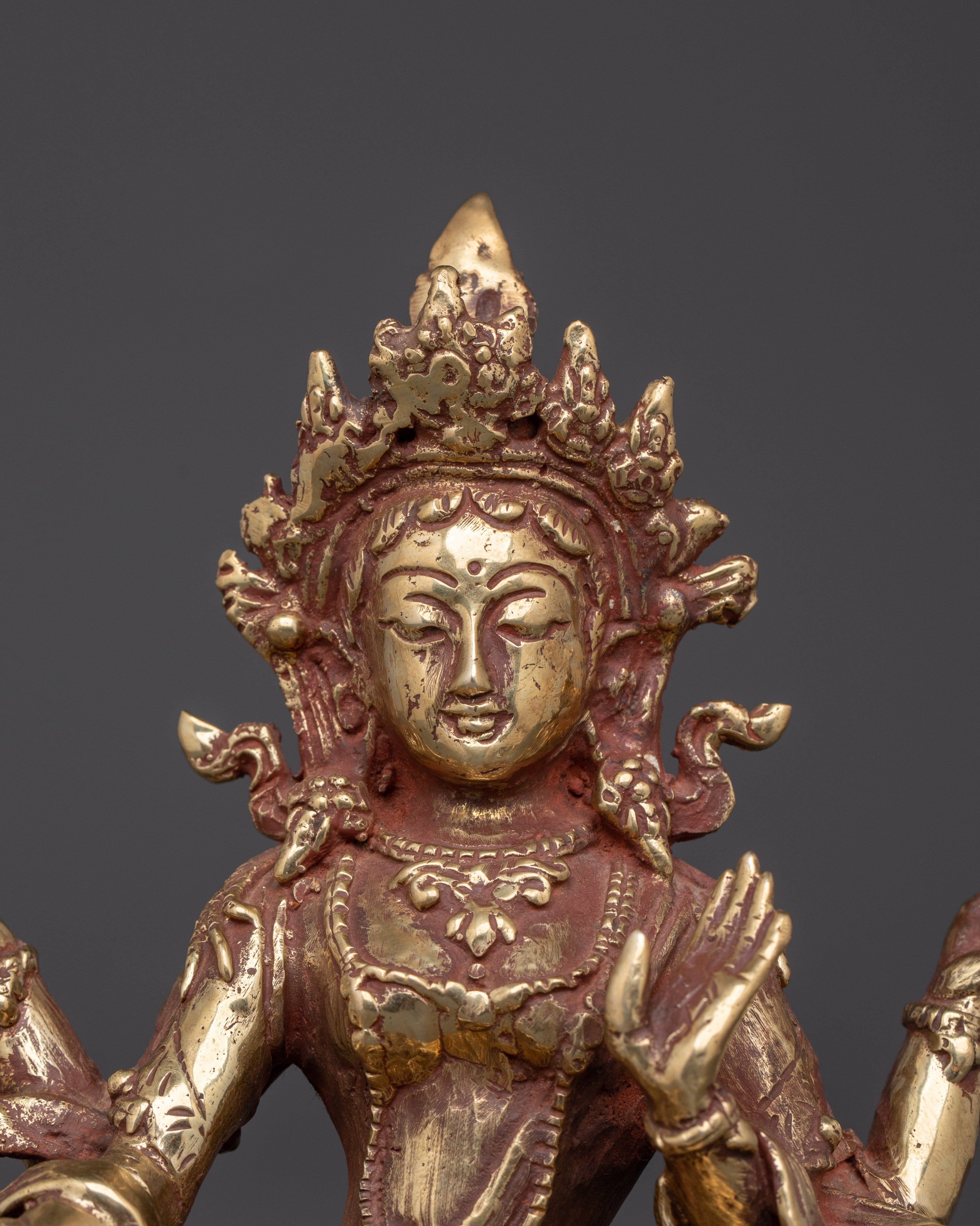 Handcrafted Brass Laxmi Devi Statue | Hindu Goddess of Prosperity
