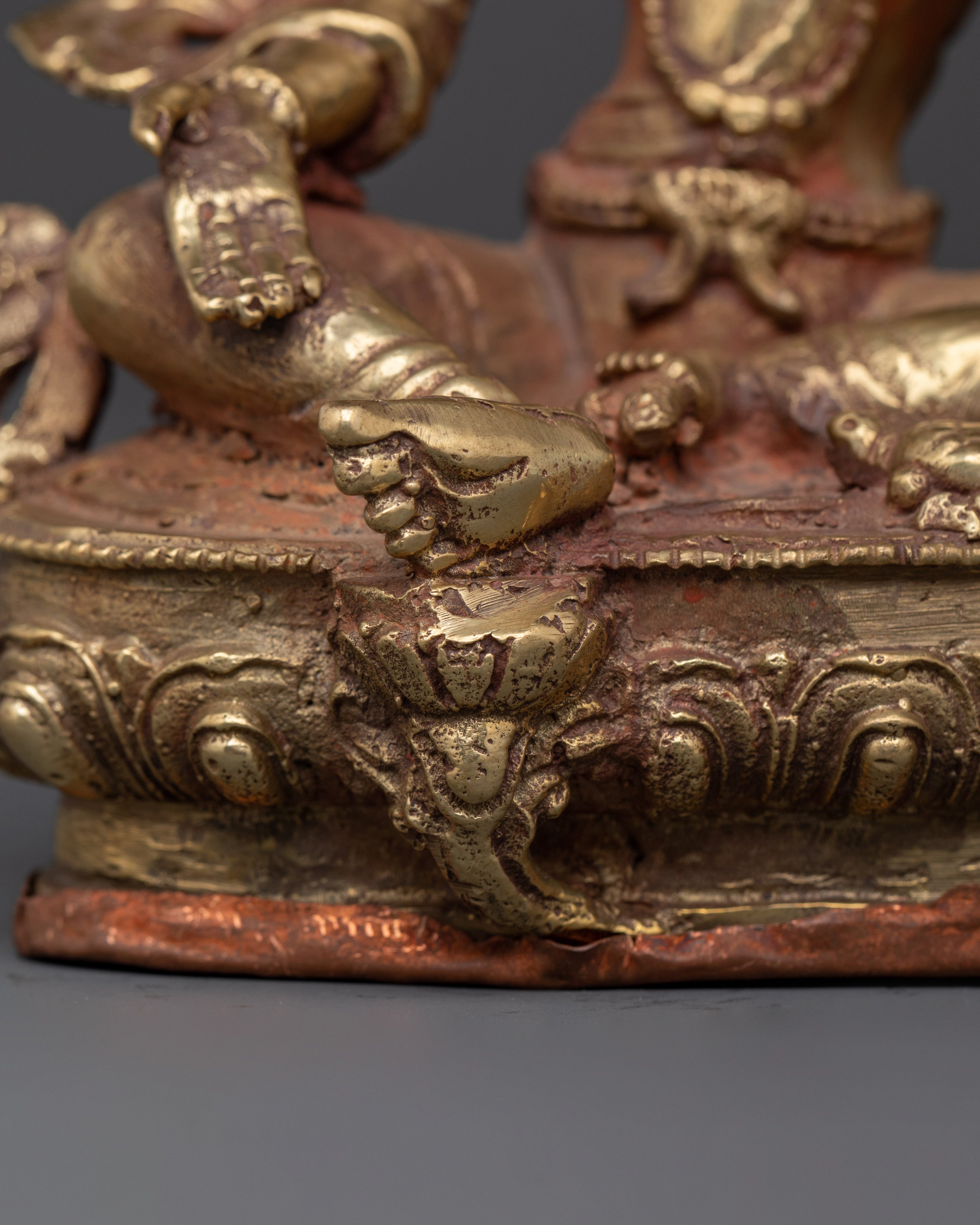 Handcrafted Laxmi Deity Figurine | Brass Hindu Goddess Statue for Prosperity