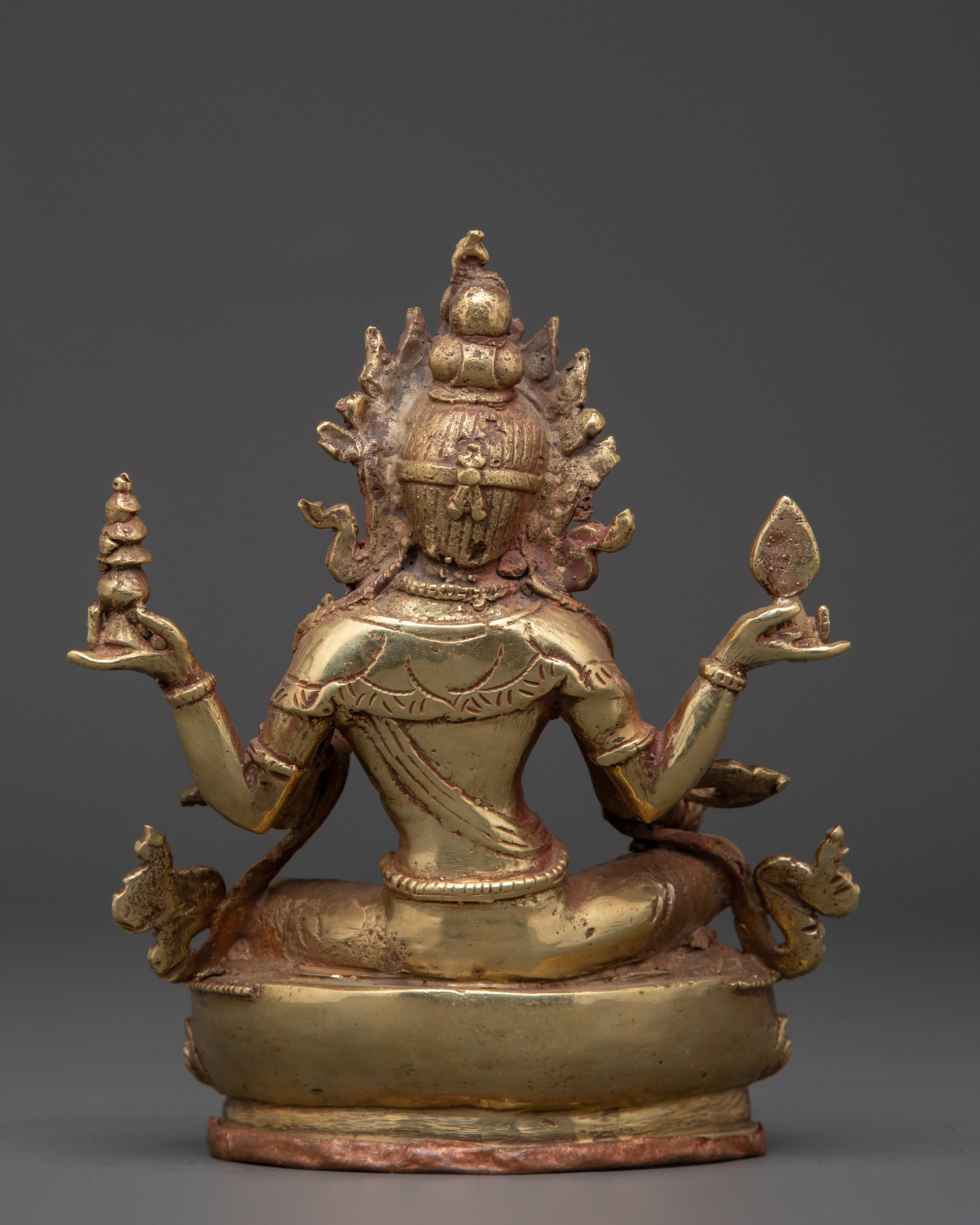 Handcrafted Laxmi Deity Figurine | Brass Hindu Goddess Statue for Prosperity