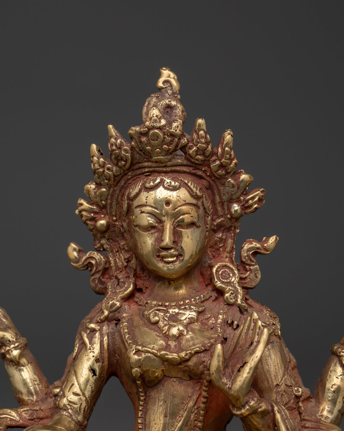 Handcrafted Laxmi Deity Figurine | Brass Hindu Goddess Statue for Prosperity