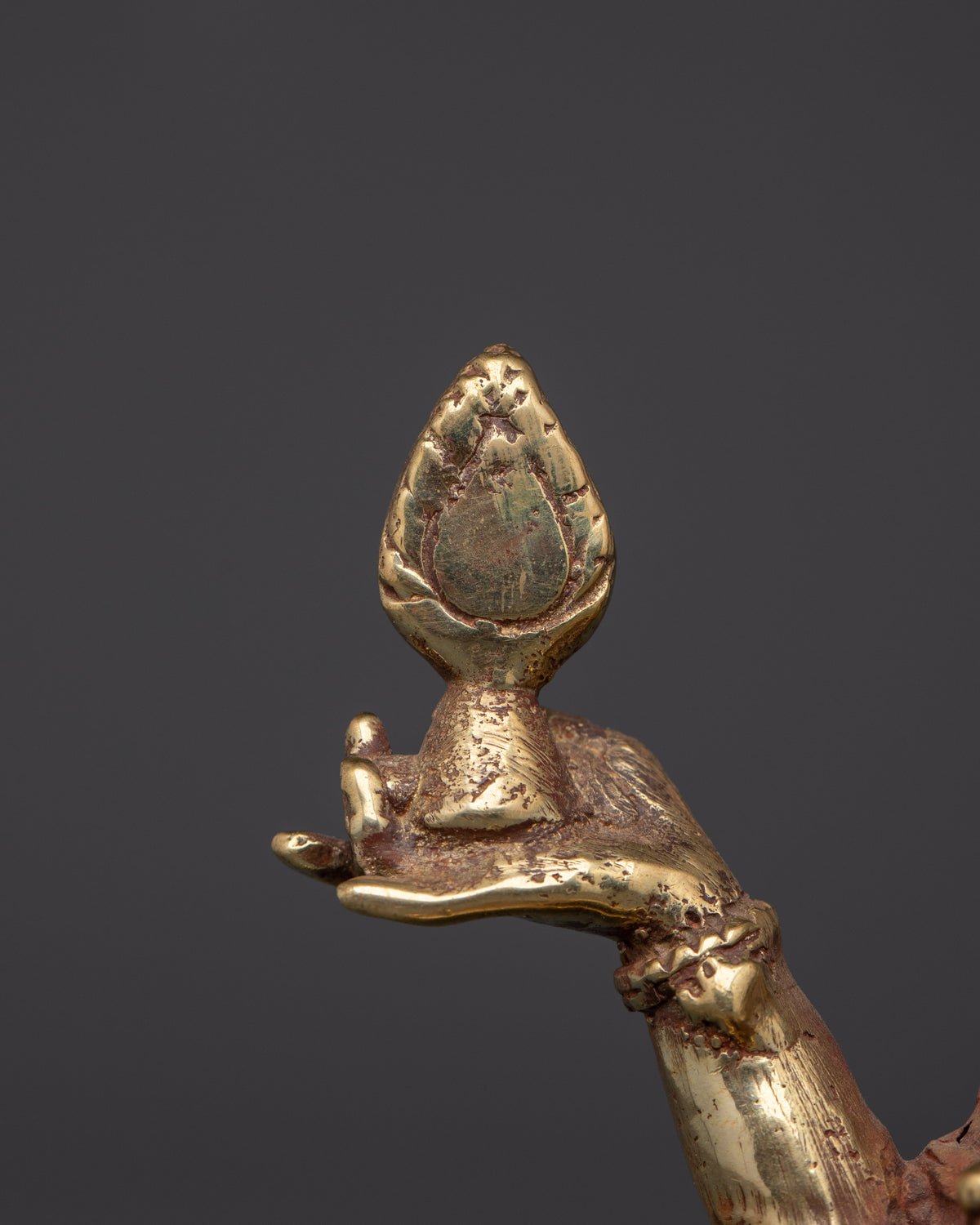 Handcrafted Laxmi Deity Figurine | Brass Hindu Goddess Statue for Prosperity