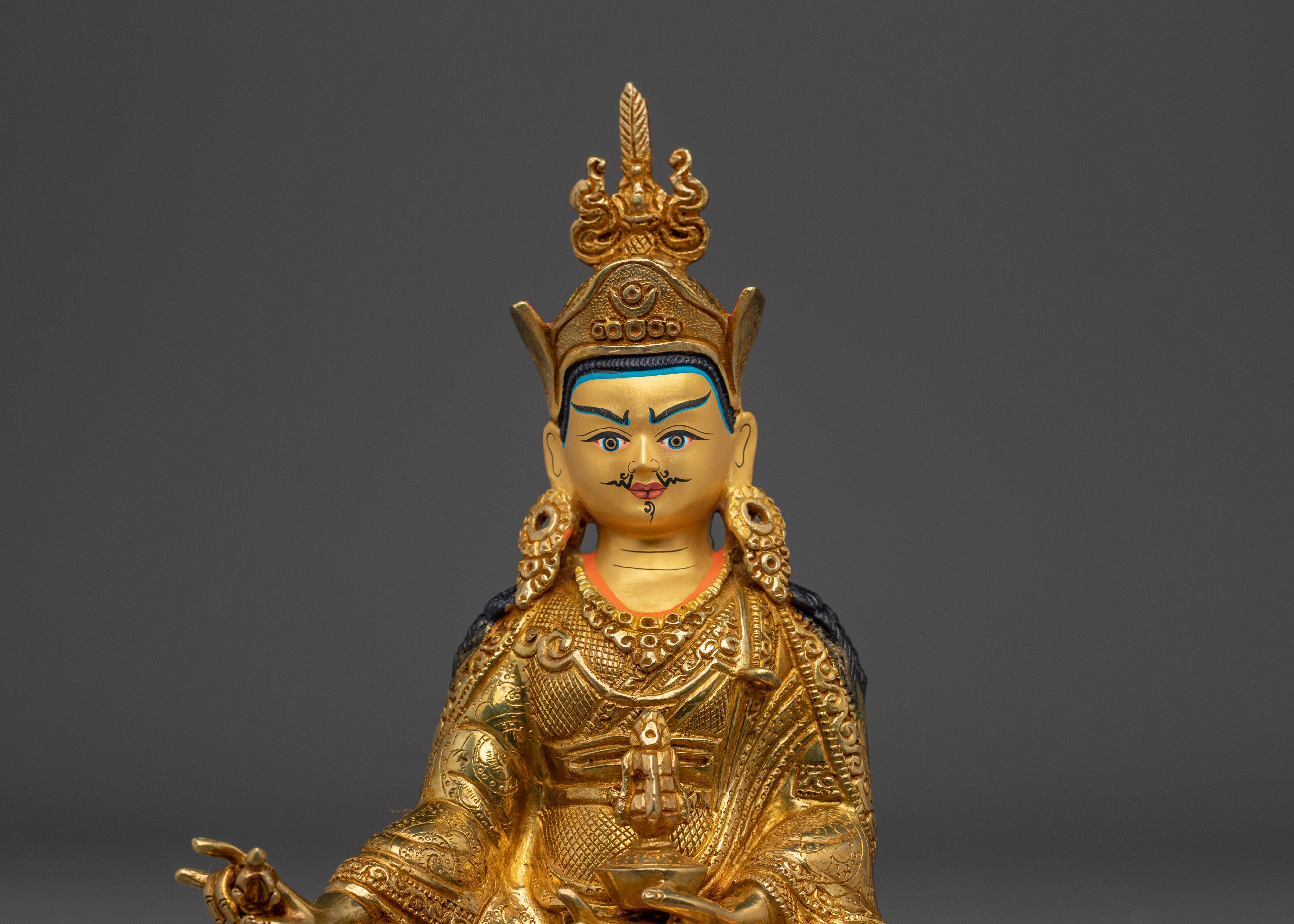 Radiant Guru Rinpoche Statue | Vajra Master Padmasambhava Sculpture