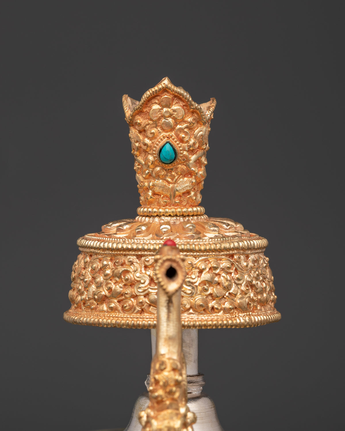 Spiritual Bhumba Ritual Pot | Gold & Silver Plating for Sacred Ceremonies