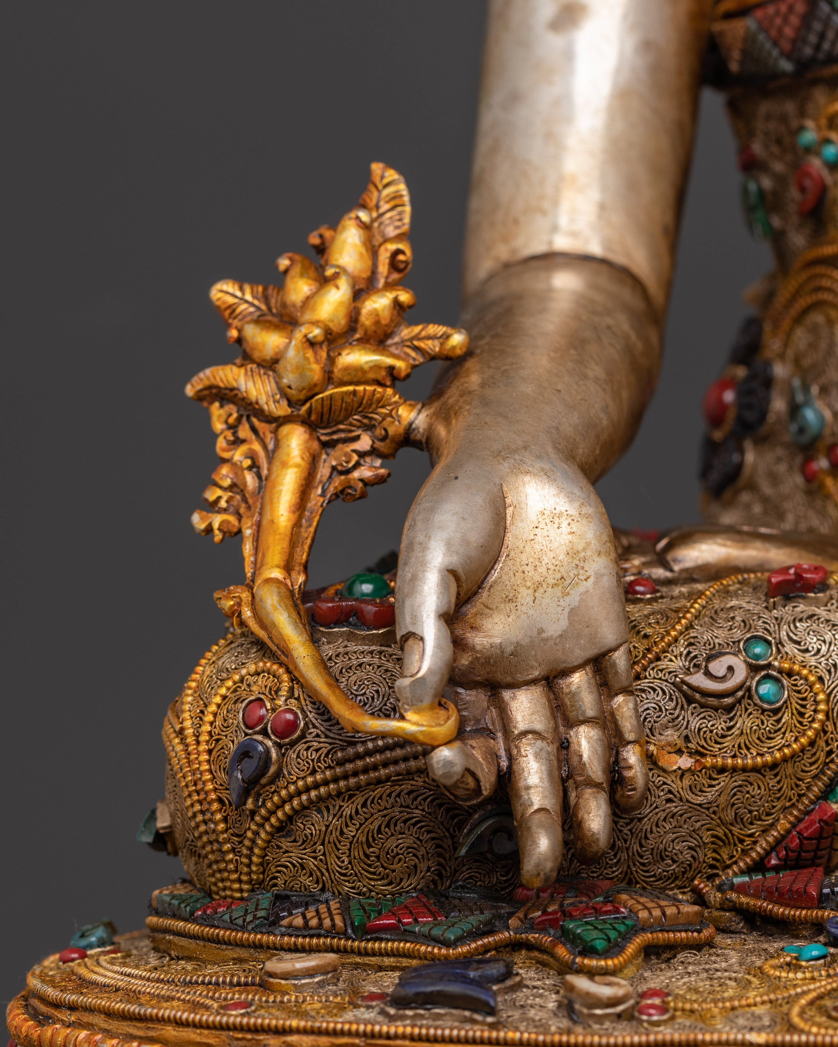 Peaceful Medicine Buddha Sculpture | Precious Work of Art