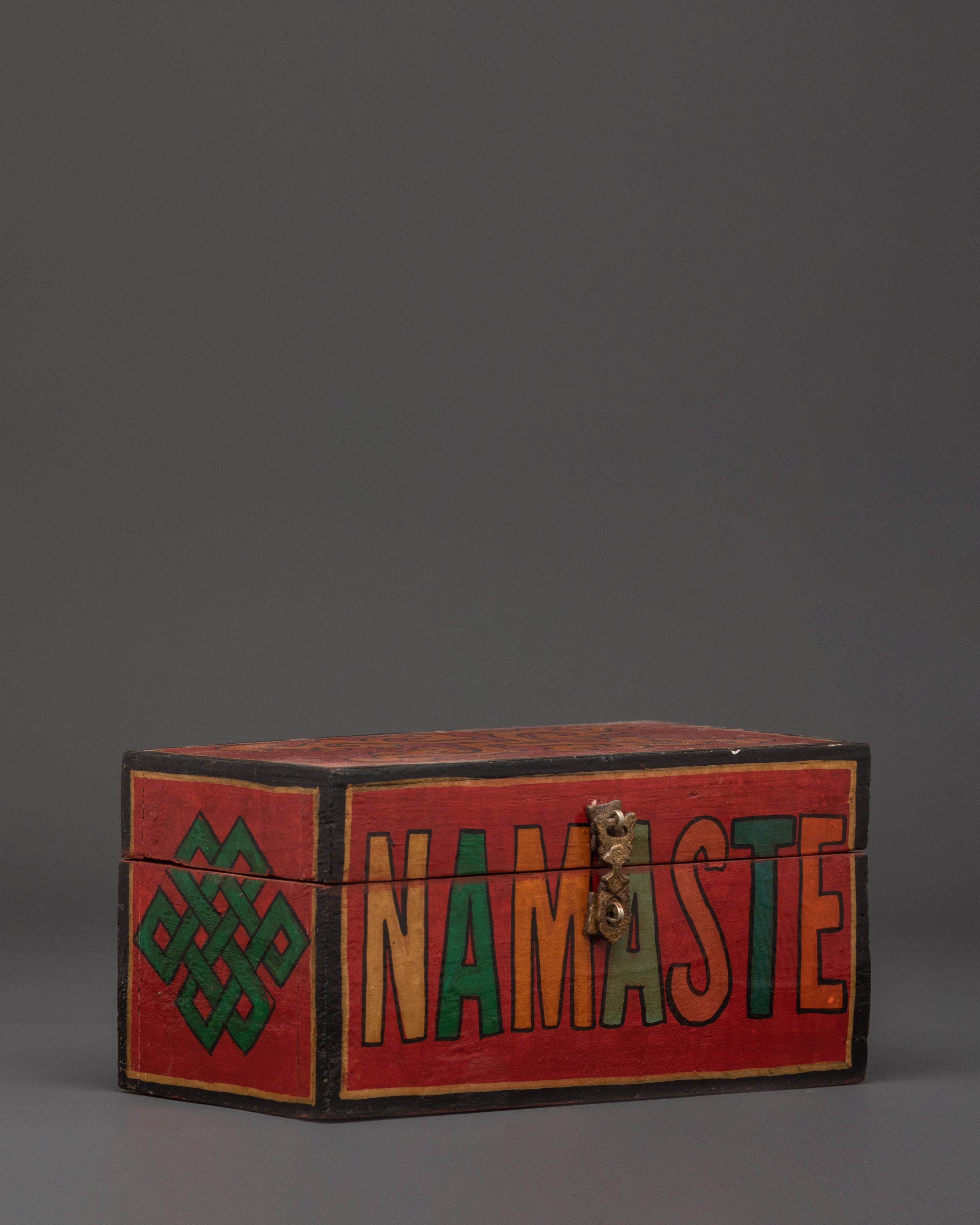 Decorative Wooden Storage Box | Handcrafted Painted Wood Chest
