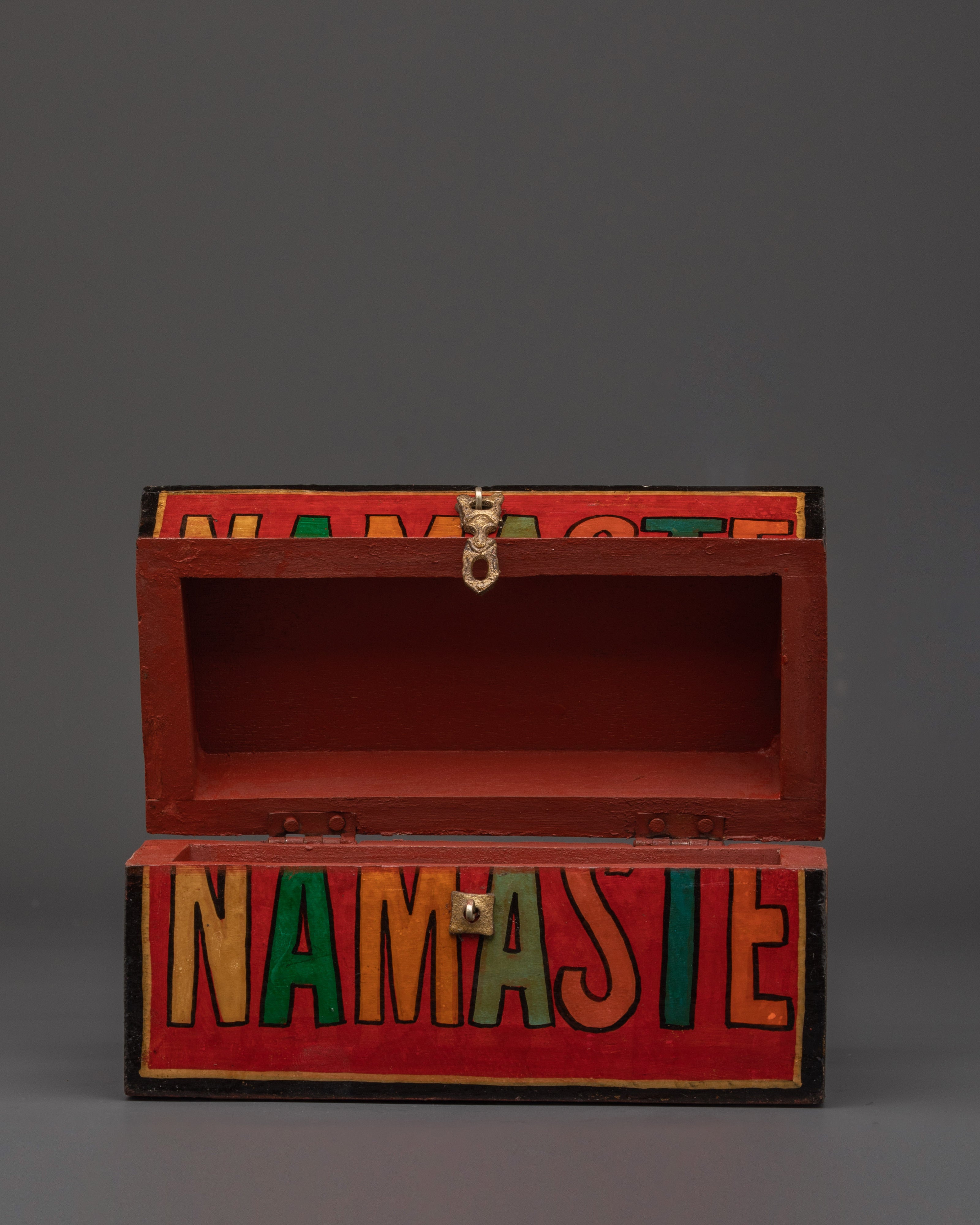Decorative Wooden Storage Box | Handcrafted Painted Wood Chest