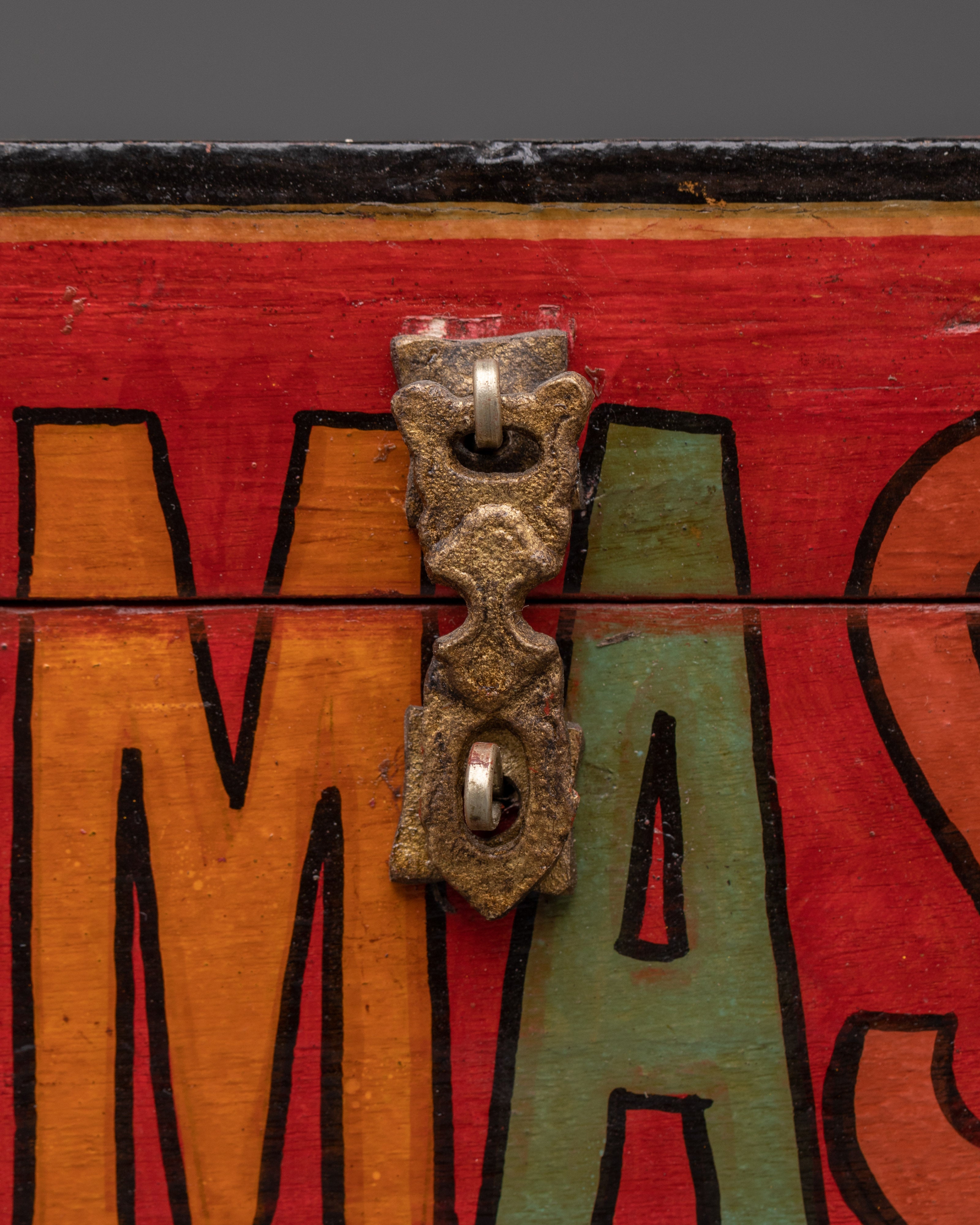 Decorative Wooden Storage Box | Handcrafted Painted Wood Chest