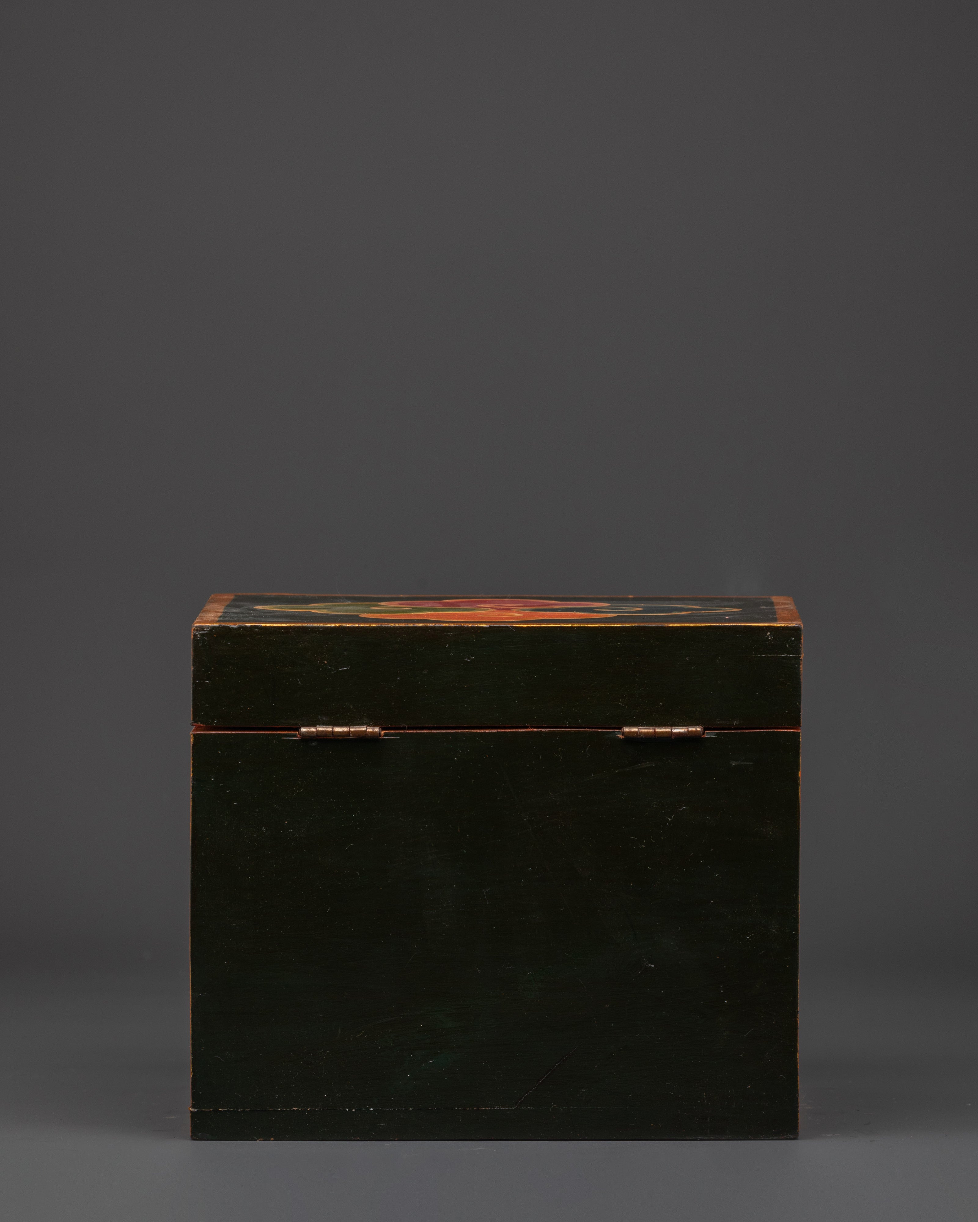 Tibetan Hand-Painted Box | Ethnic Wooden Storage for Rituals, Keepsakes & Spiritual Home Décor