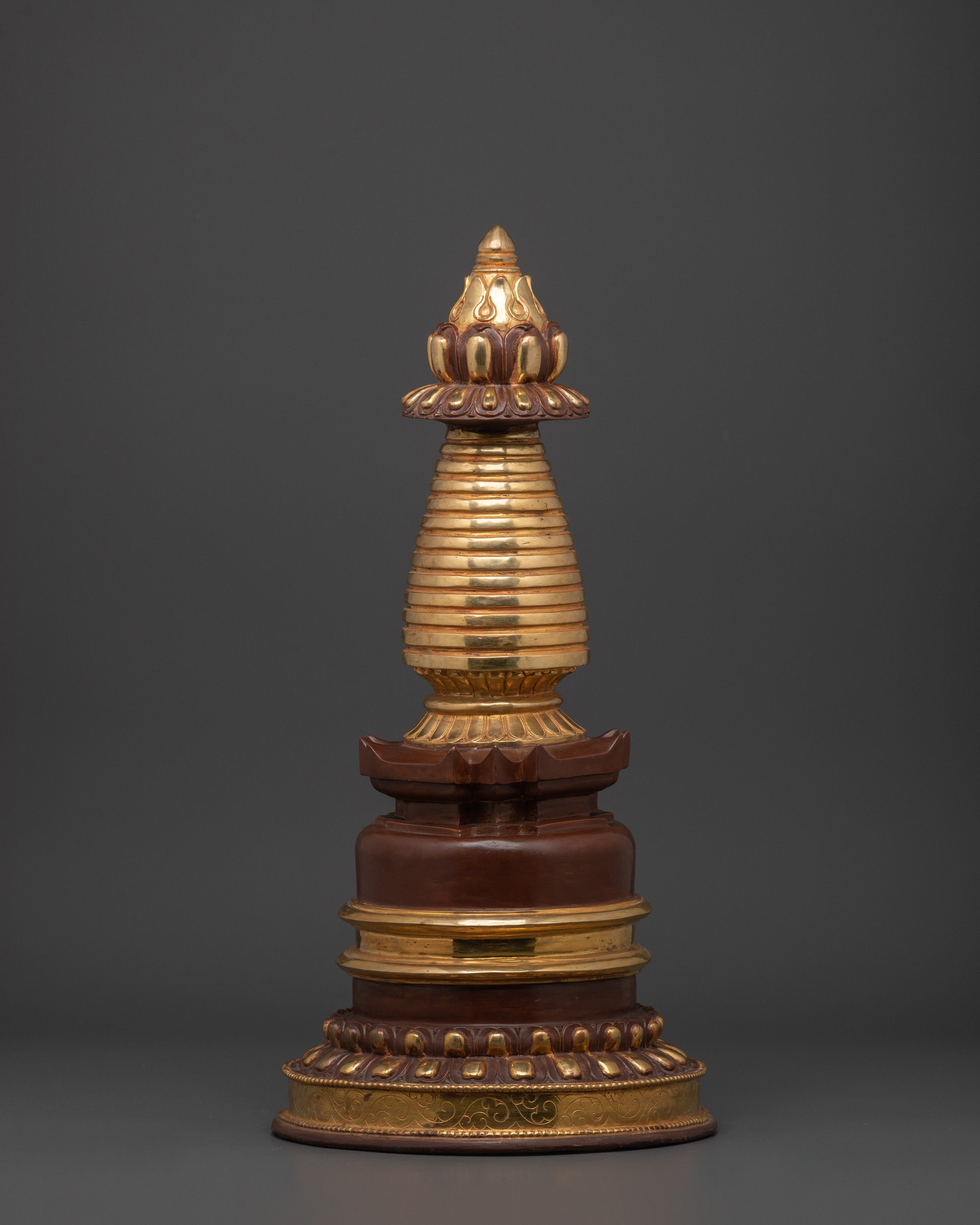 Handmade Golden Stupa | Symbol of Enlightenment