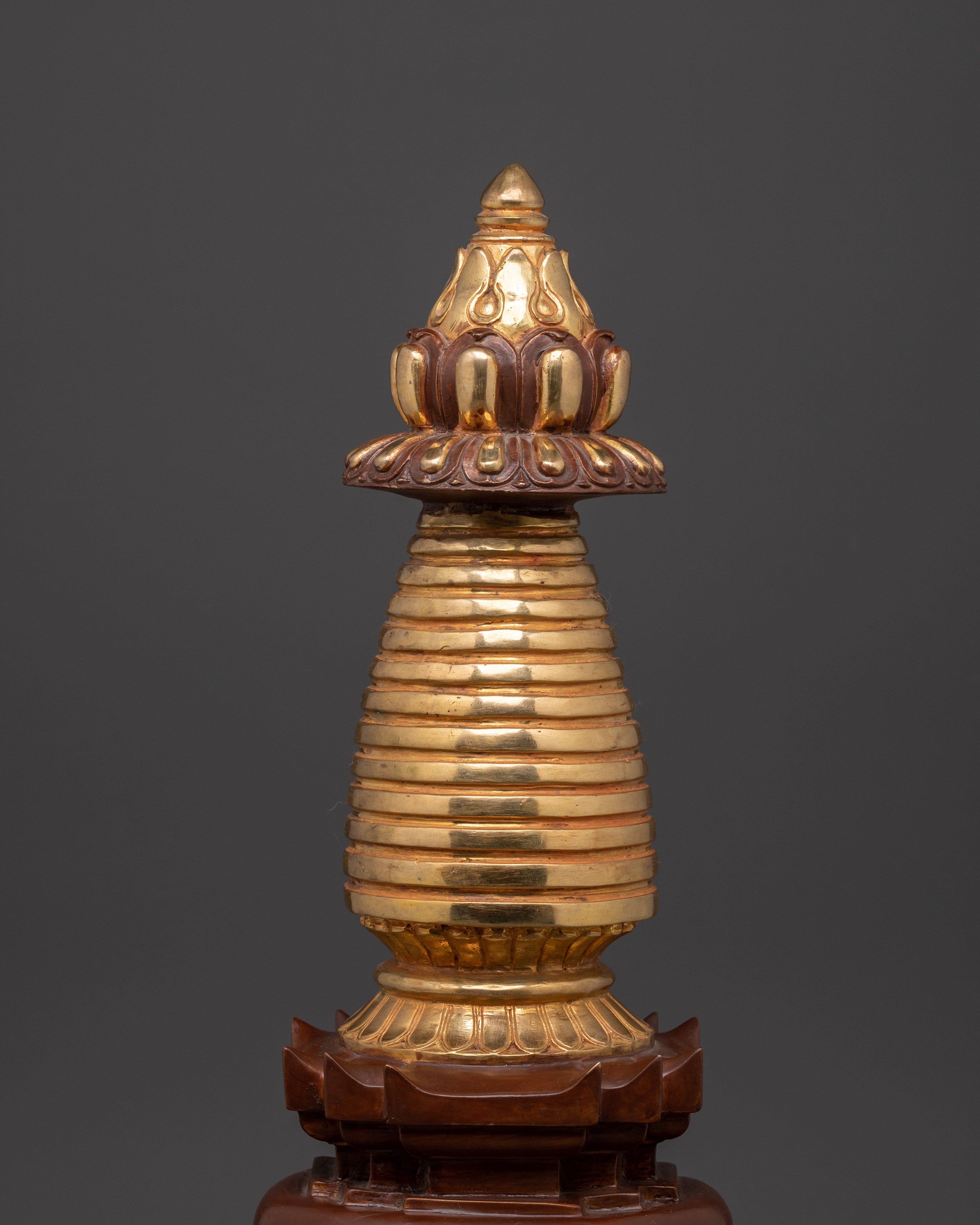 Handmade Golden Stupa | Symbol of Enlightenment