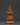 Tibetan Buddhist Stupa Statue | Gold-Plated Copper Chorten with Coral