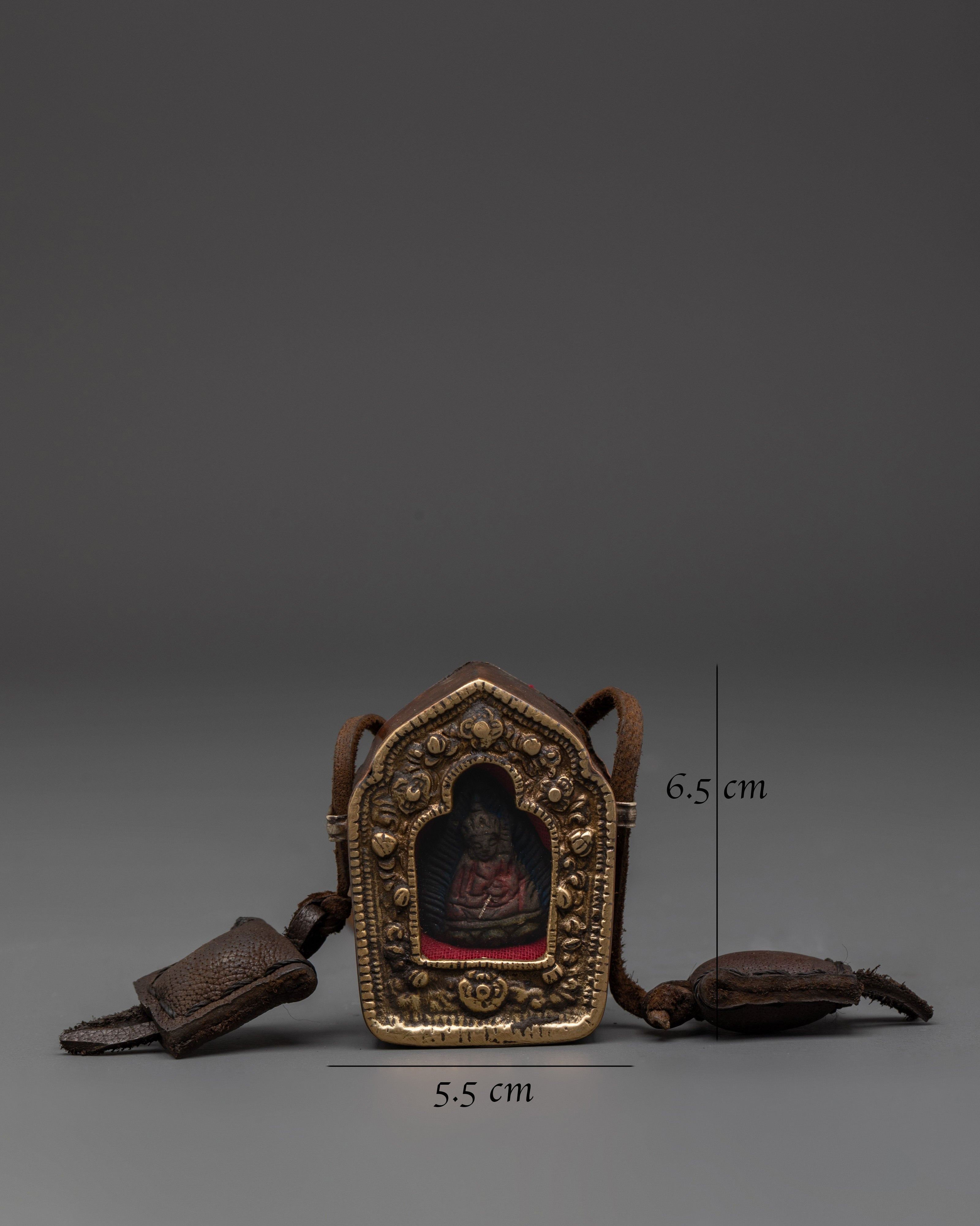 Ghau Box Locket With a Deity | Spiritual Amulet for Meditation