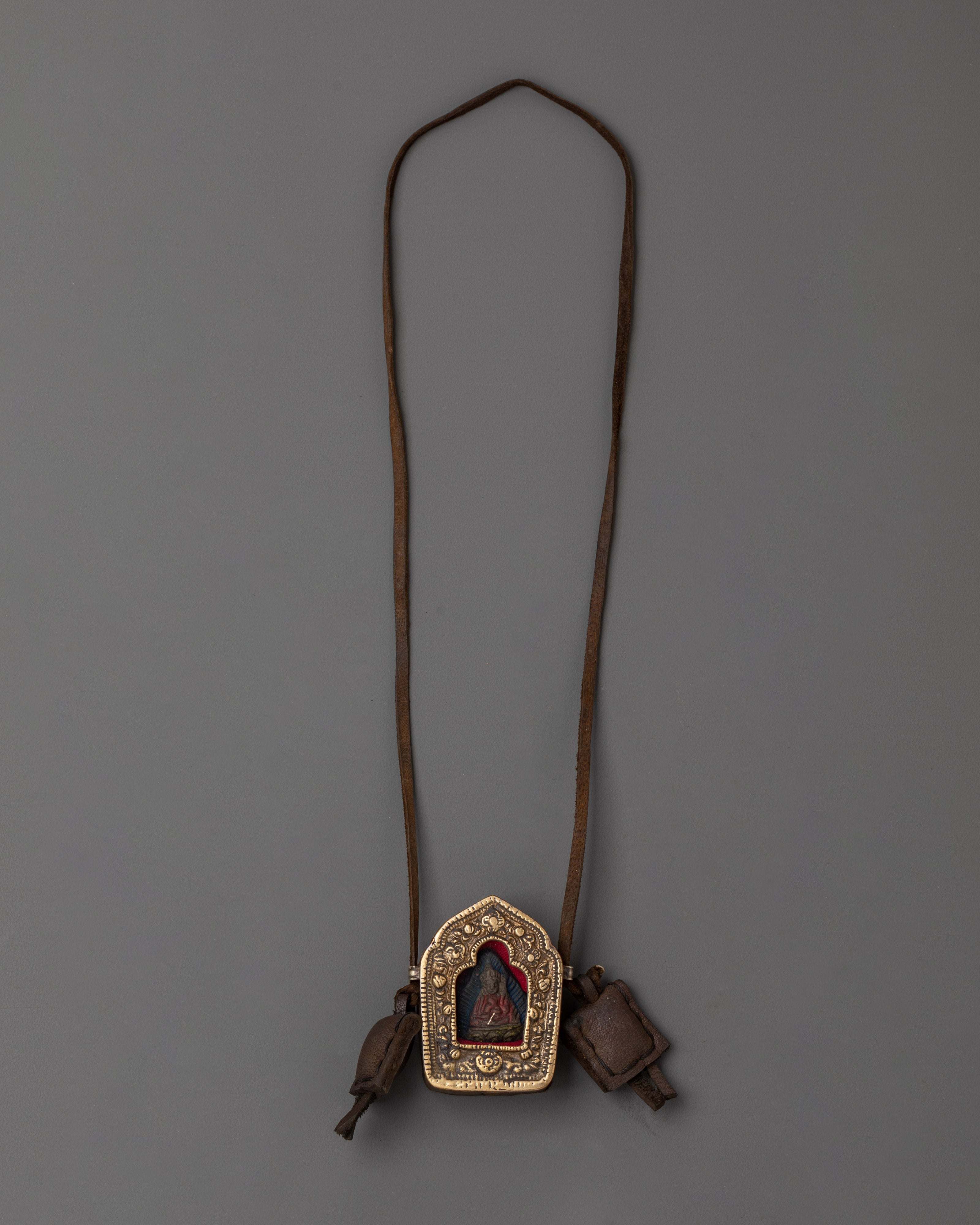 Ghau Box Locket With a Deity | Spiritual Amulet for Meditation