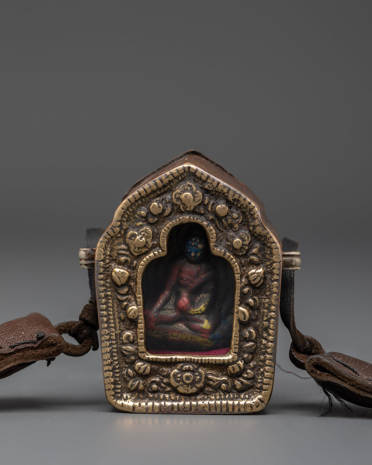 Buddhist Ghau Prayer Box | Buddhist Amulet for Prayer & Healing