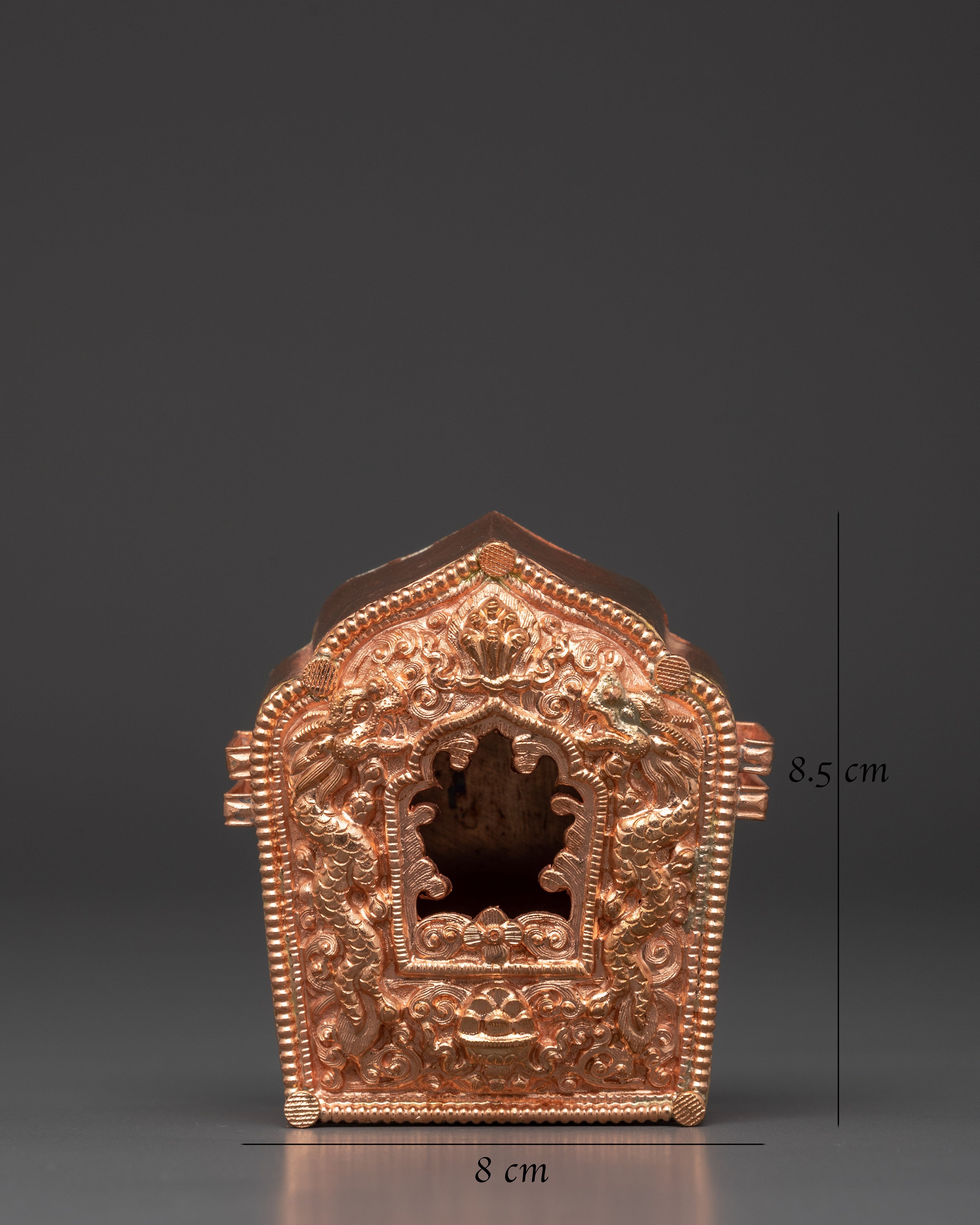 Tibetan Buddhist Copper Ghau Box for Relics and Mantras