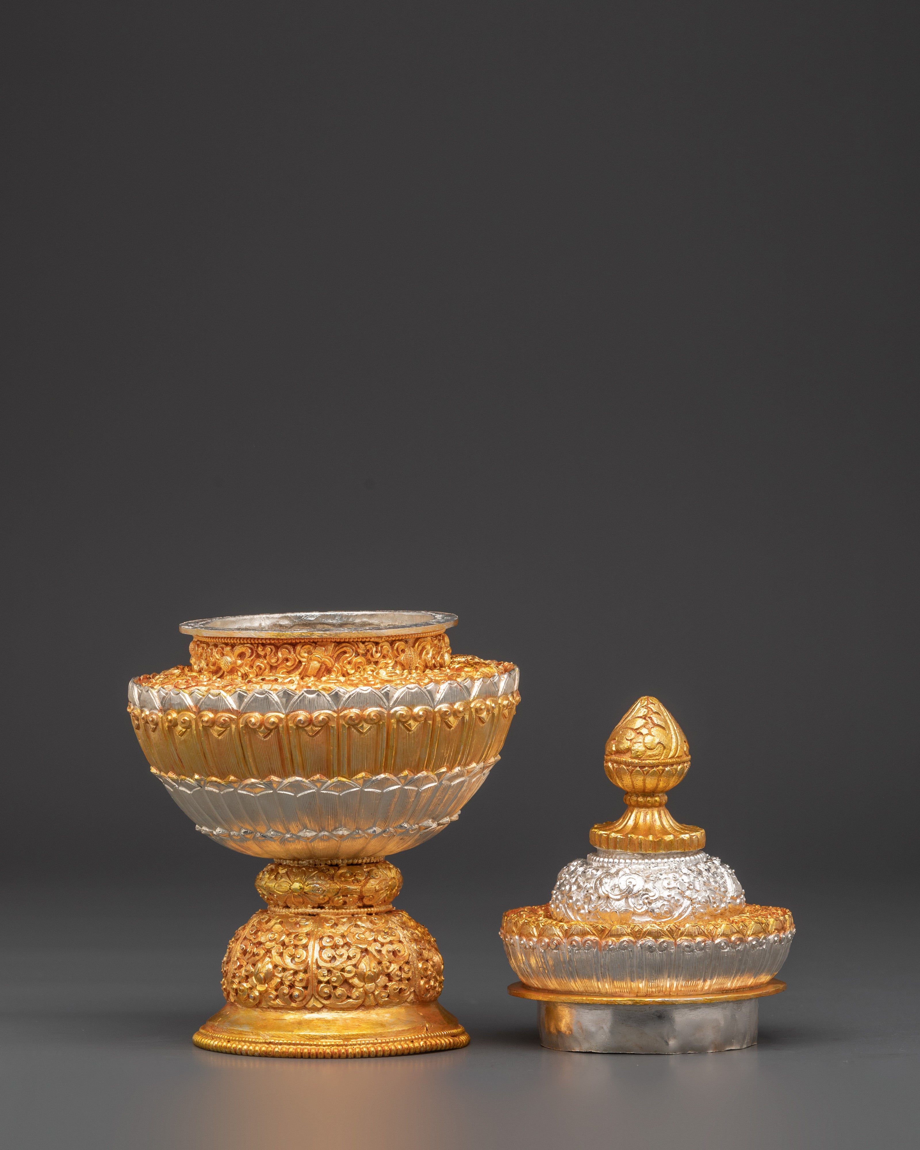 Handcrafted Dhupur Rice Pot Decorative Piece | Tibetan Buddhist Rites and Rituals
