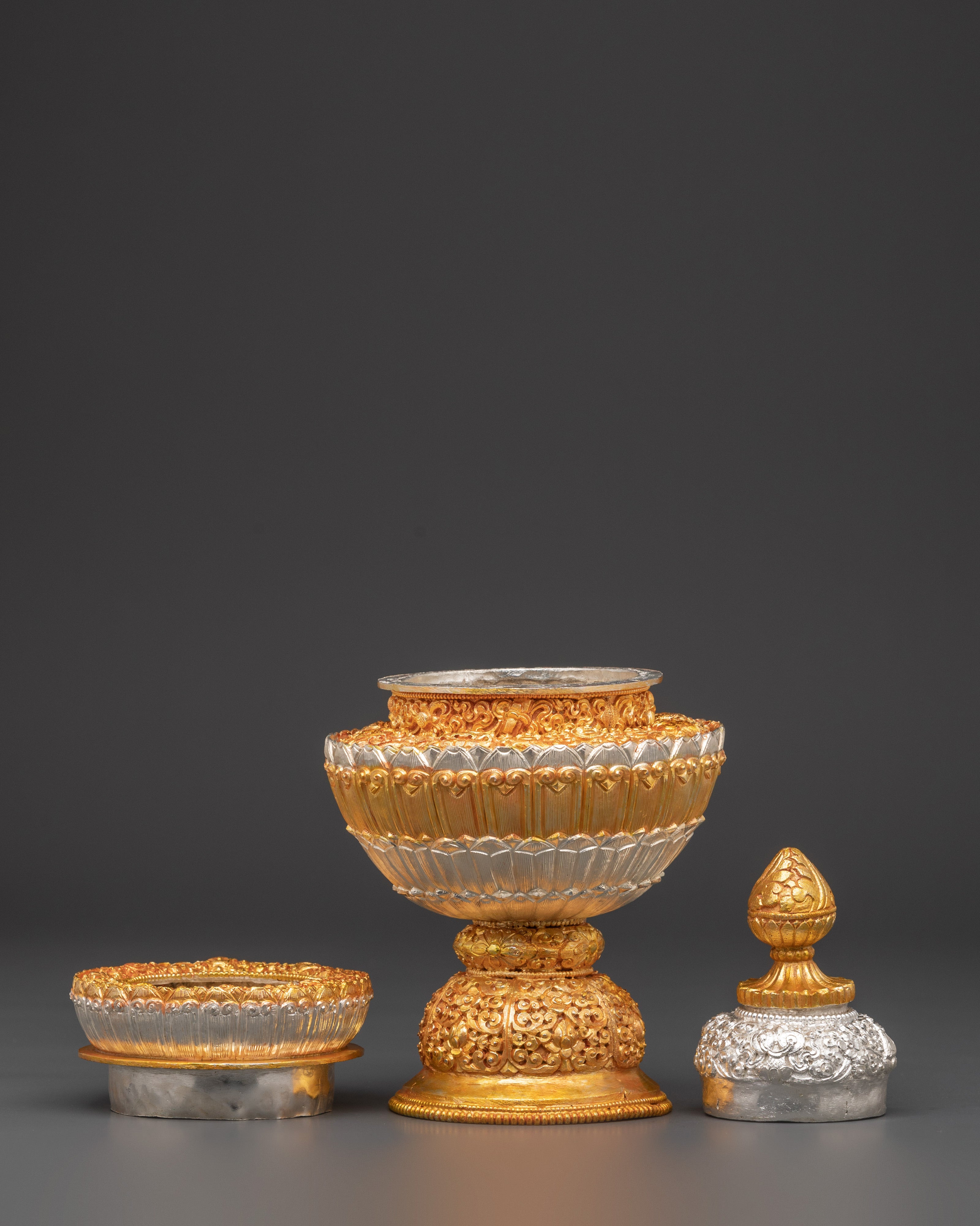 Handcrafted Dhupur Rice Pot Decorative Piece | Tibetan Buddhist Rites and Rituals