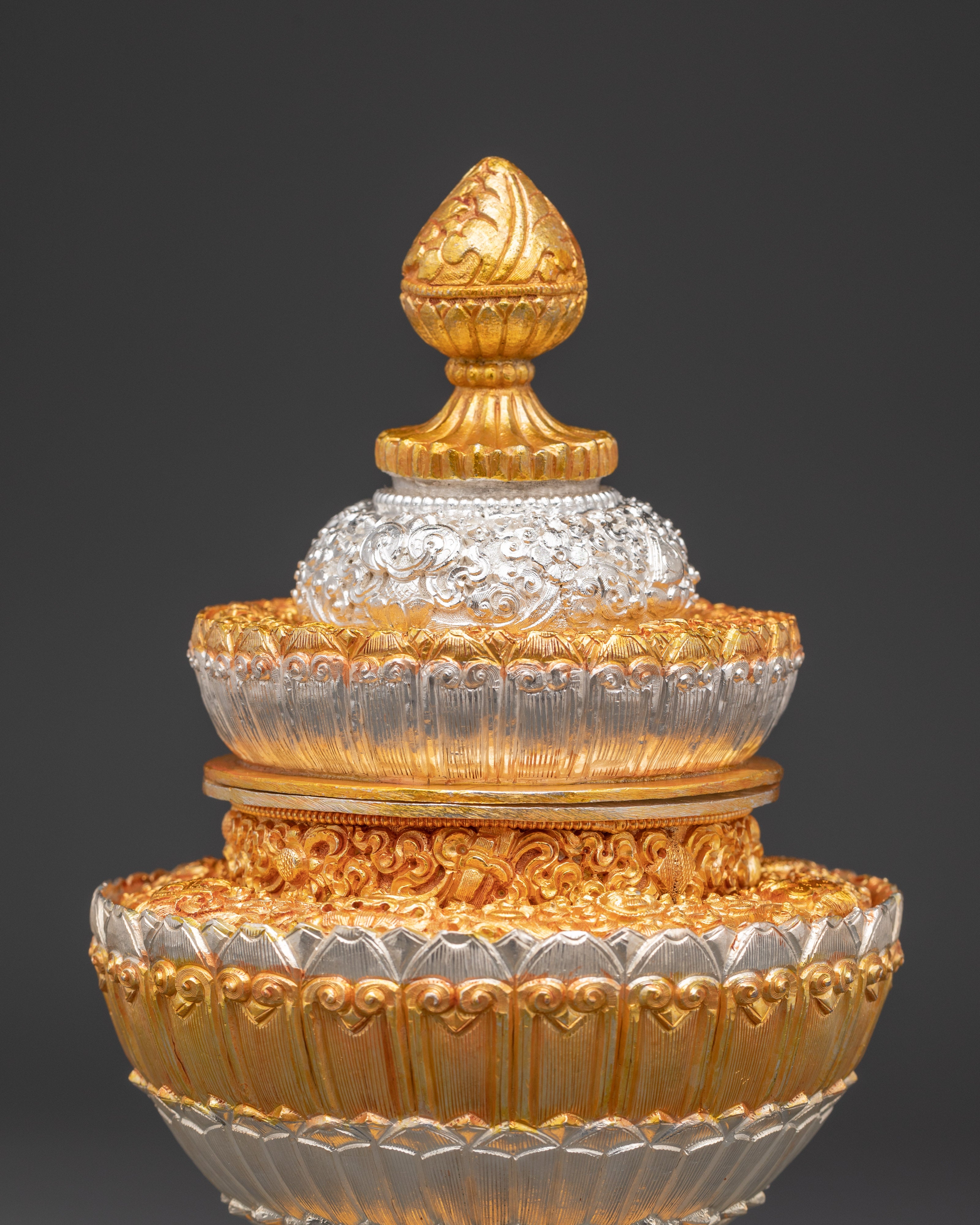 Handcrafted Dhupur Rice Pot Decorative Piece | Tibetan Buddhist Rites and Rituals