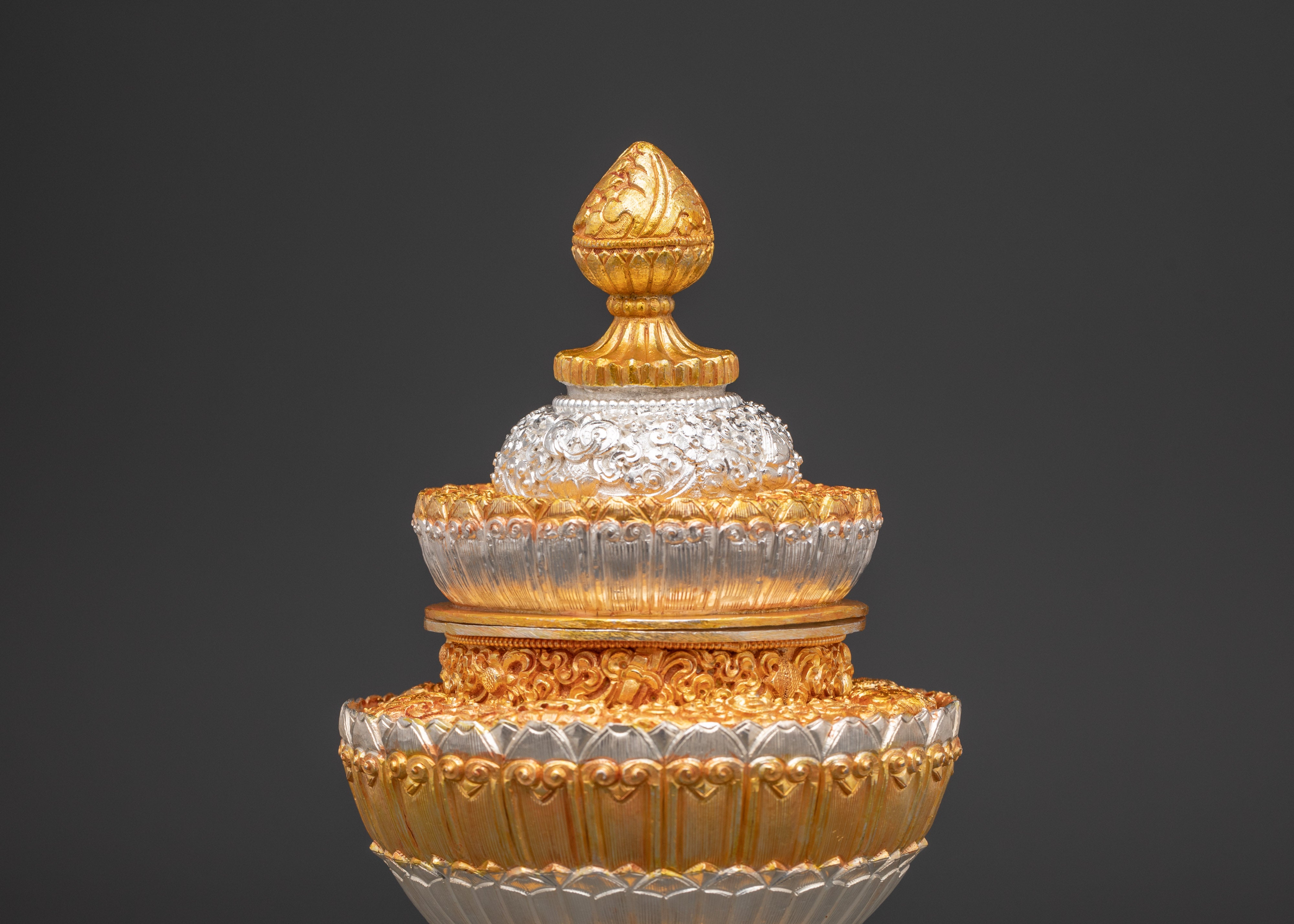 Handcrafted Dhupur Rice Pot Decorative Piece | Tibetan Buddhist Rites and Rituals