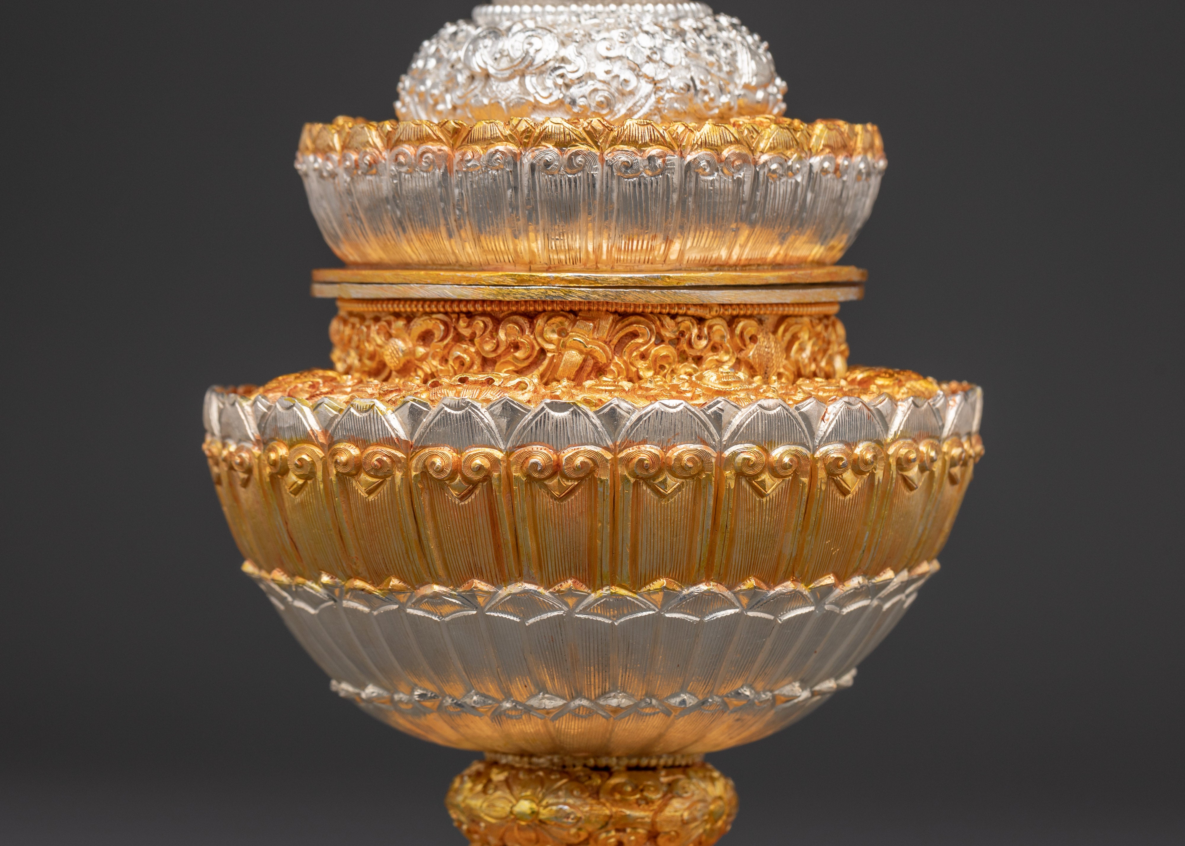Handcrafted Dhupur Rice Pot Decorative Piece | Tibetan Buddhist Rites and Rituals