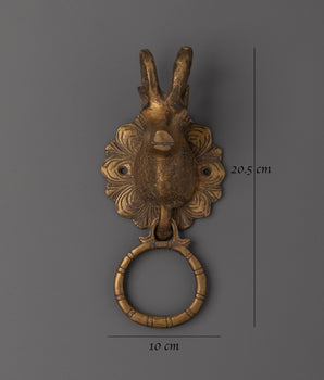 Tibetan Brass Door Knocker | Traditional Himalayan Home Decor
