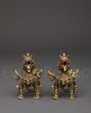  Brass Lion Set 