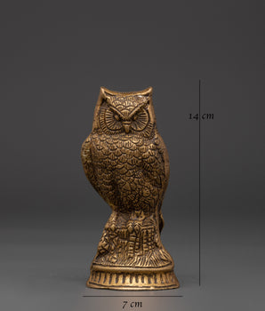 Decorative Owl Figurine | Spiritual Symbol & Good Luck Accent Piece