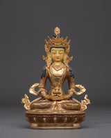 Amitayus Handcrafted Oxidized Copper Statue