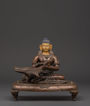 Handcrafted Oxidized Copper Siddhartha Gautam Statue