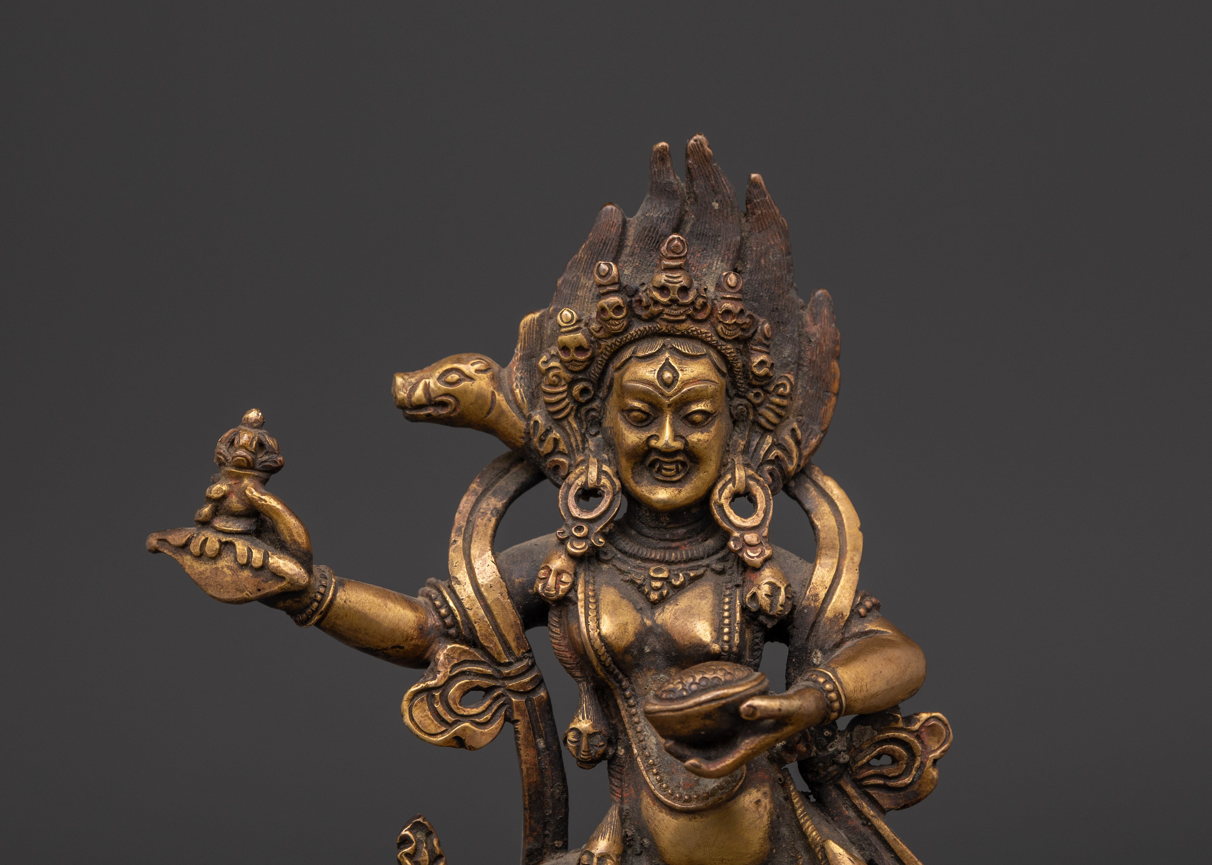 Handcrafted Dorje Phagmo Statue | Sacred Tibetan Deity Sculpture