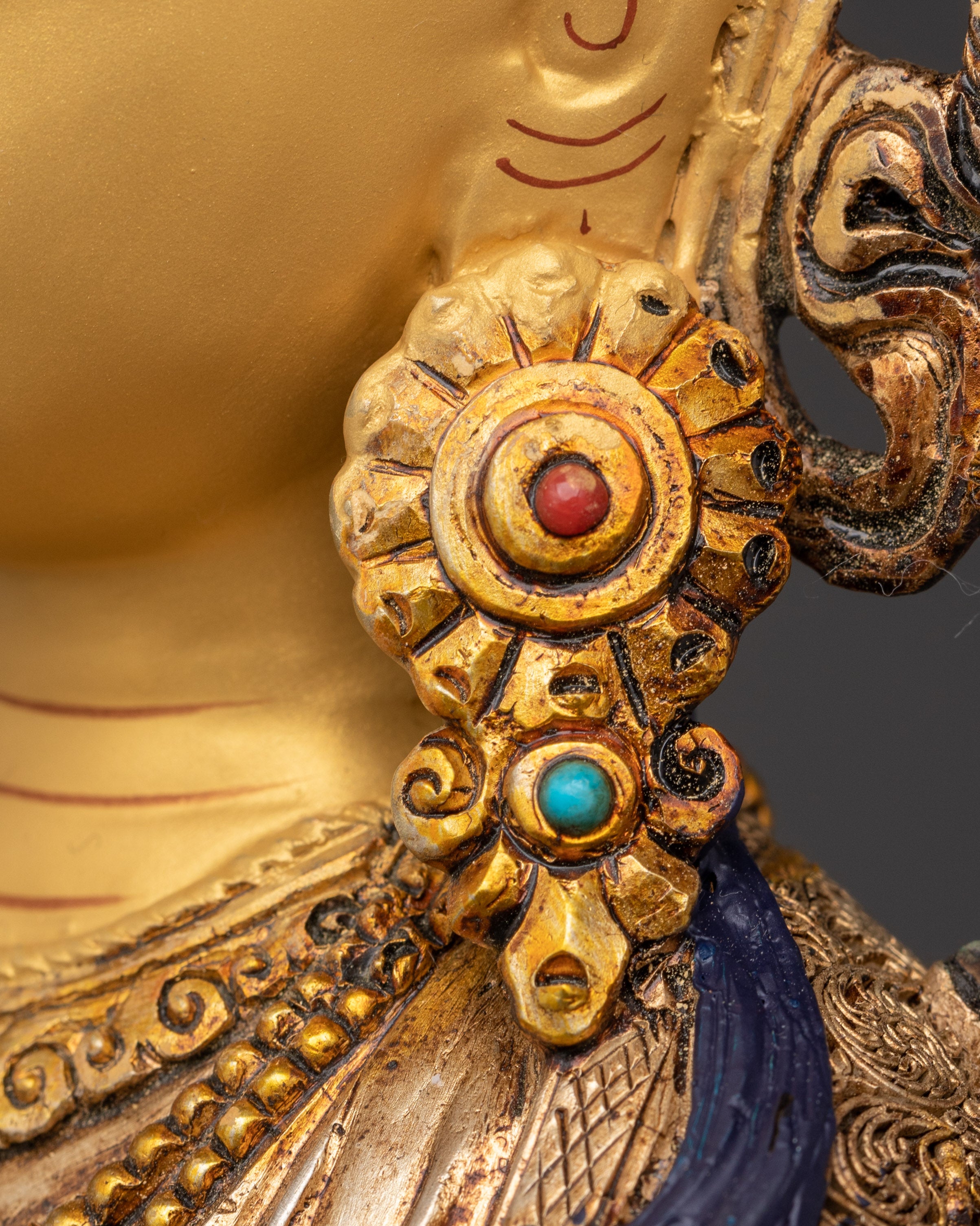 Handcrafted Chenrezig Statue | Tibetan Avalokiteshvara Bodhisattva of Compassion