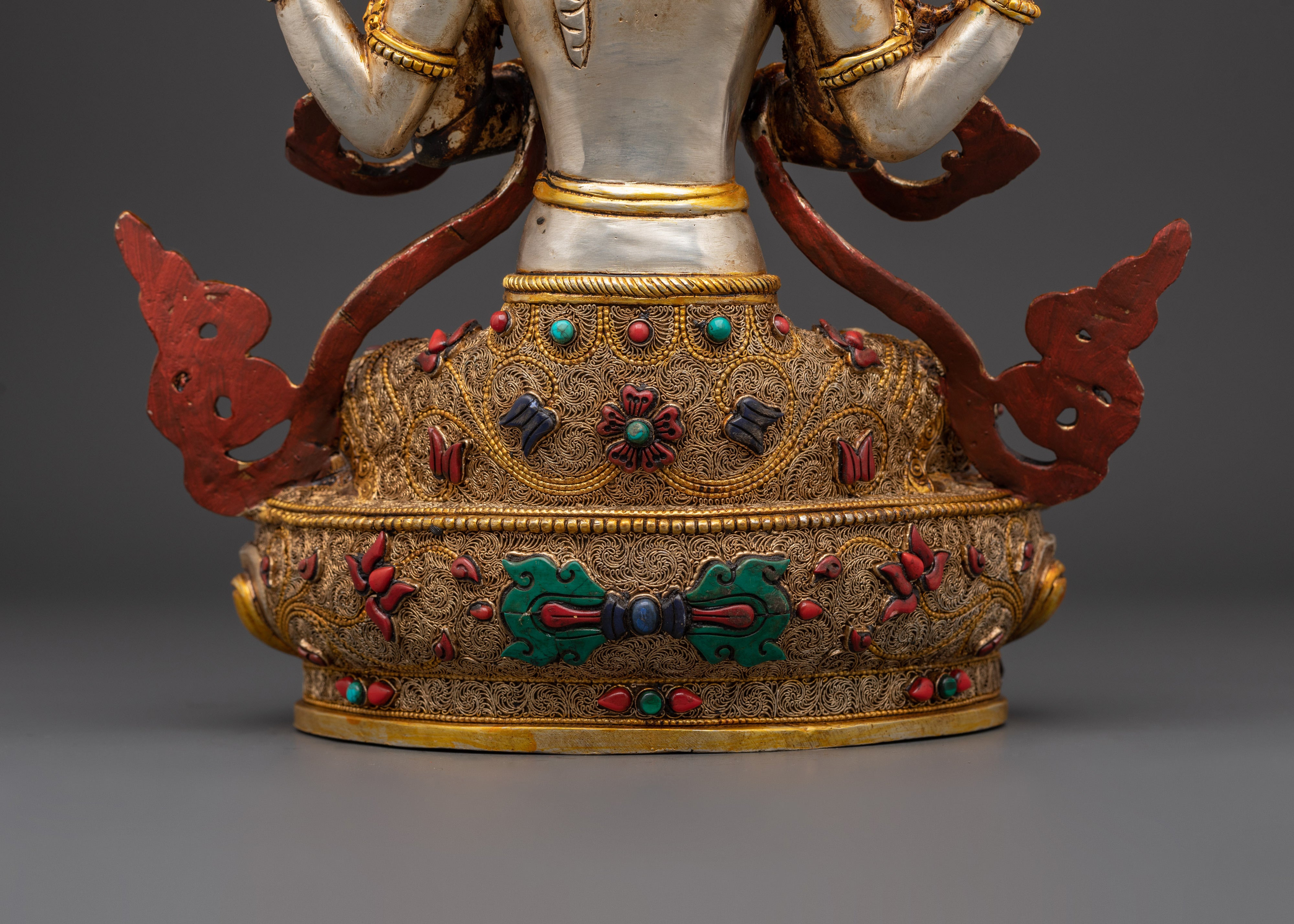 Handcrafted Chenrezig Statue | Tibetan Avalokiteshvara Bodhisattva of Compassion