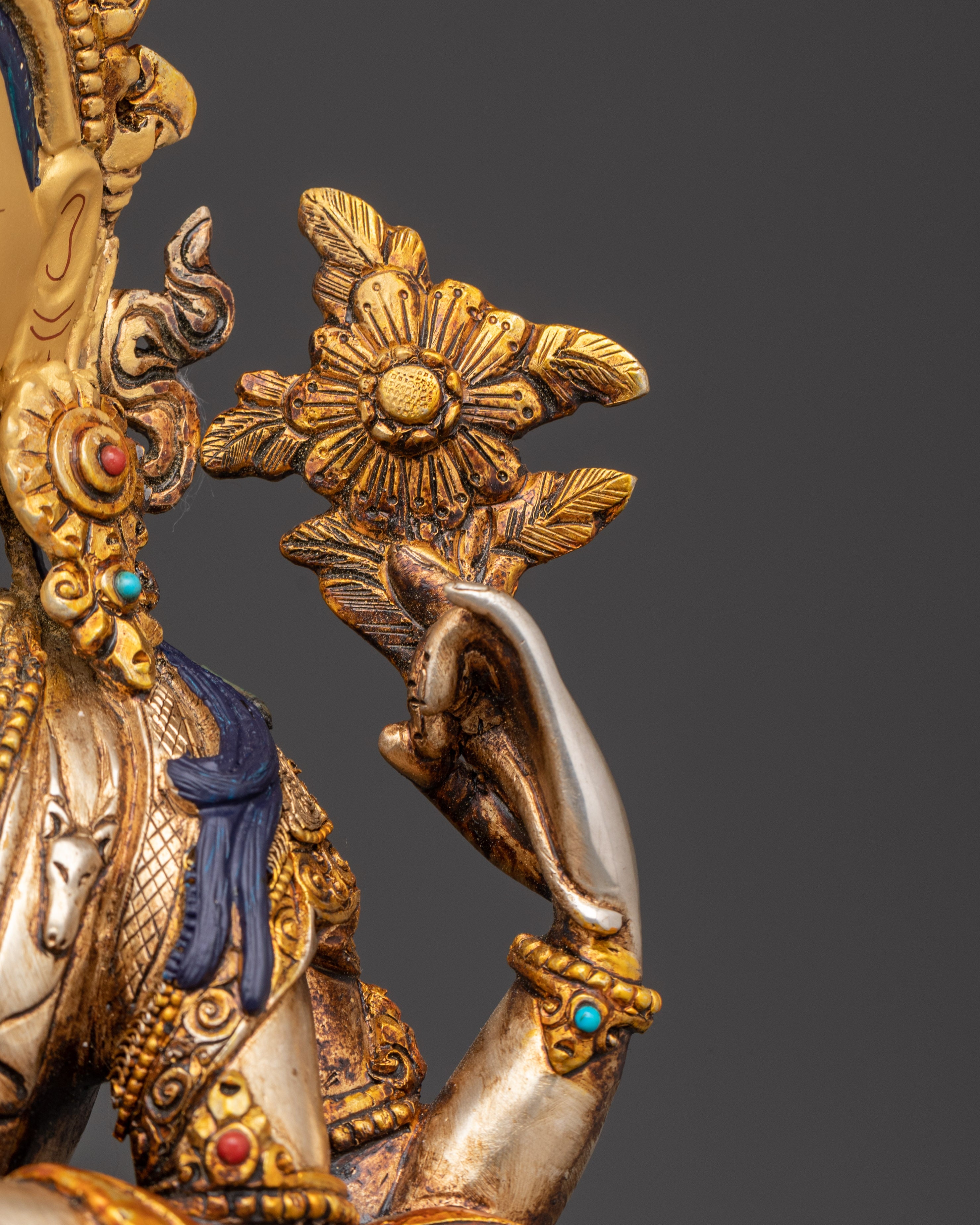 Handcrafted Chenrezig Statue | Tibetan Avalokiteshvara Bodhisattva of Compassion