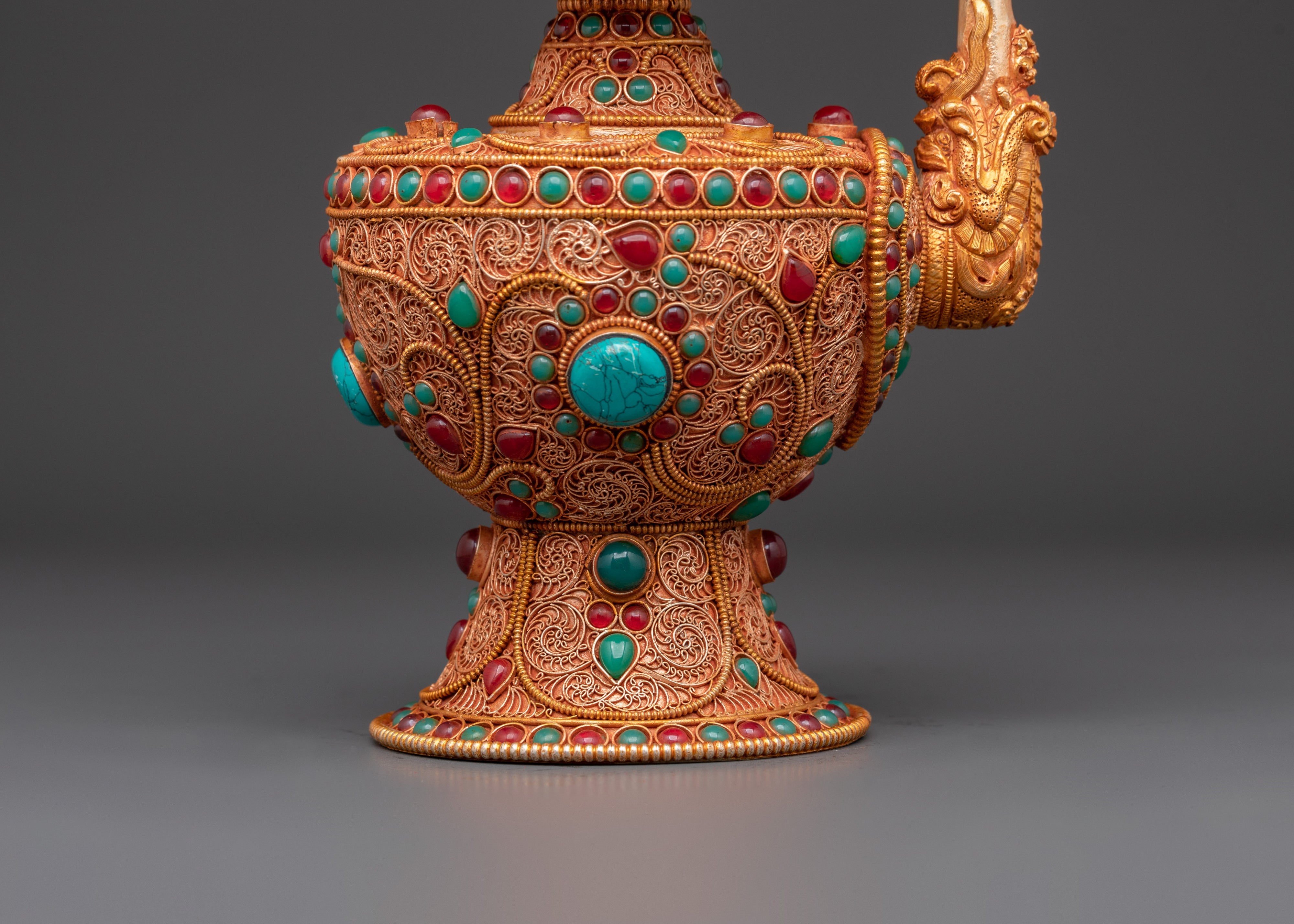 Handcrafted Himalayan Bhumba | Spiritual Copper Ritual Vessel