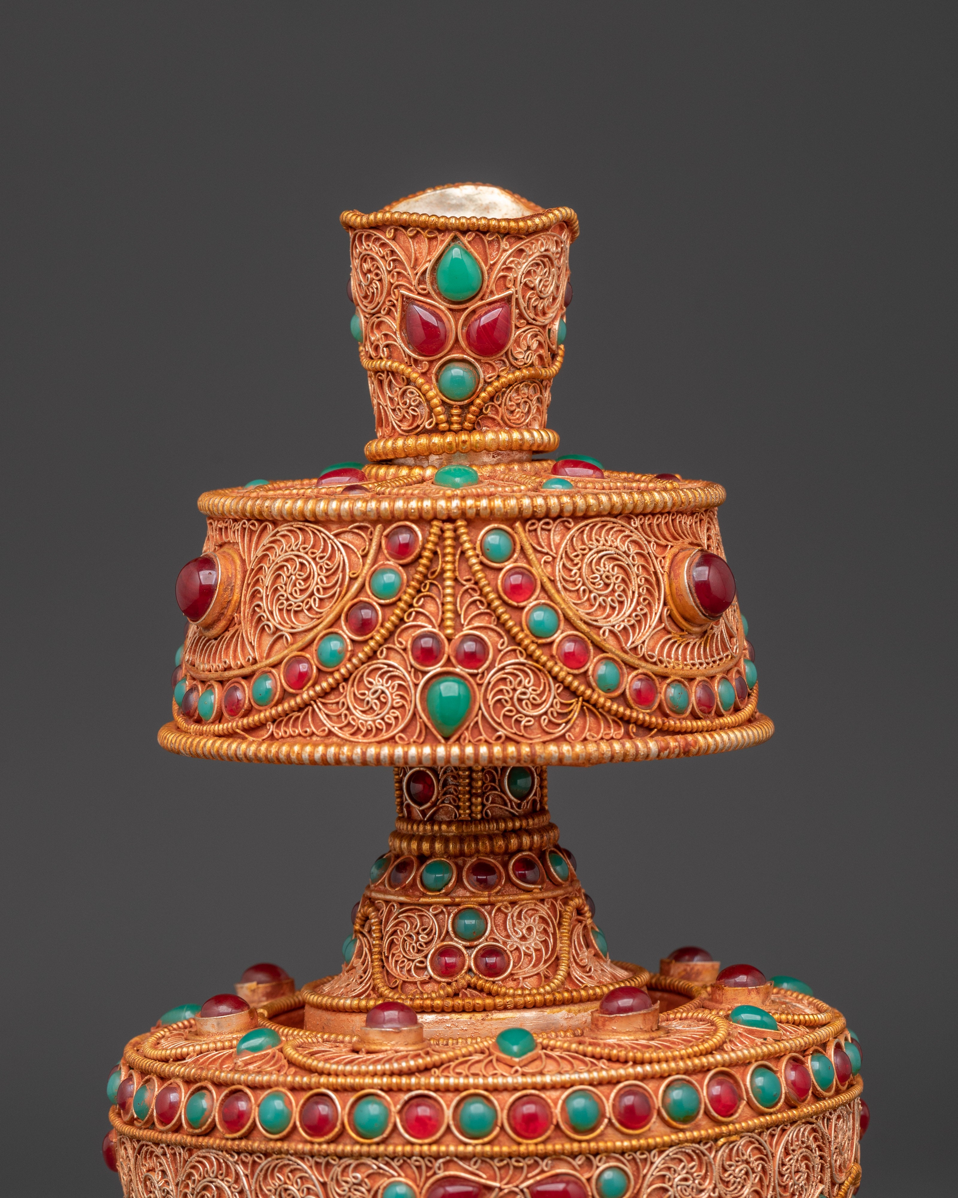 Handcrafted Himalayan Bhumba | Spiritual Copper Ritual Vessel