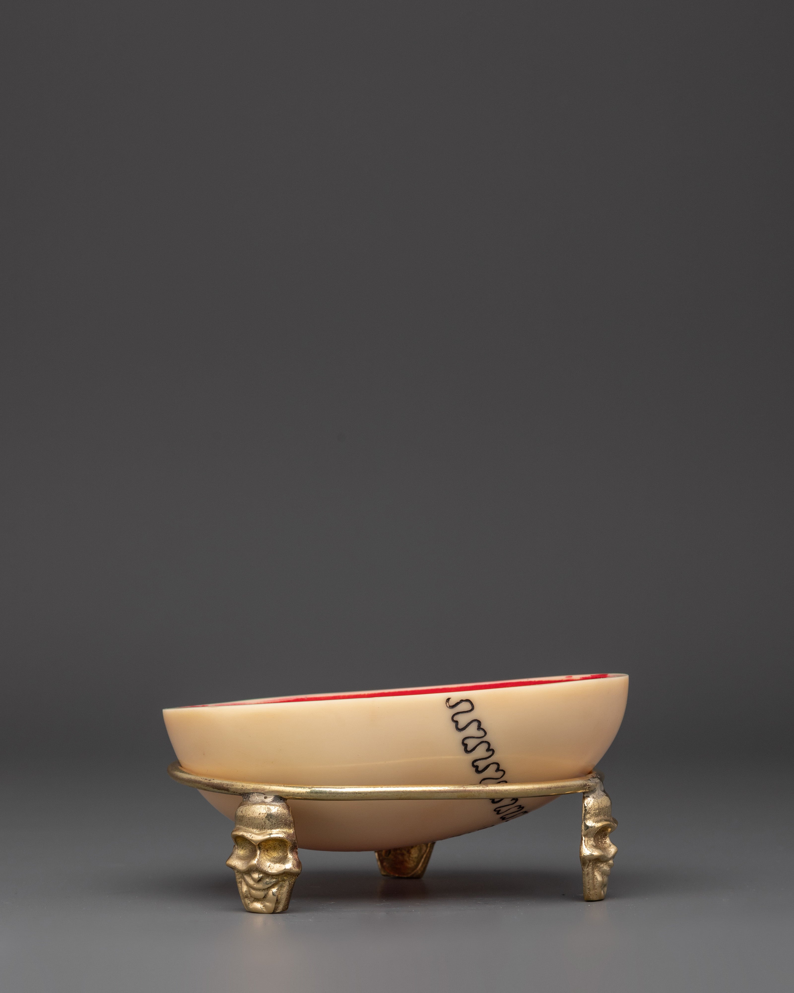 Tantric Buddhist Kapala Skull Bowl | Sacred Vajrayana Ritual Offering Vessel
