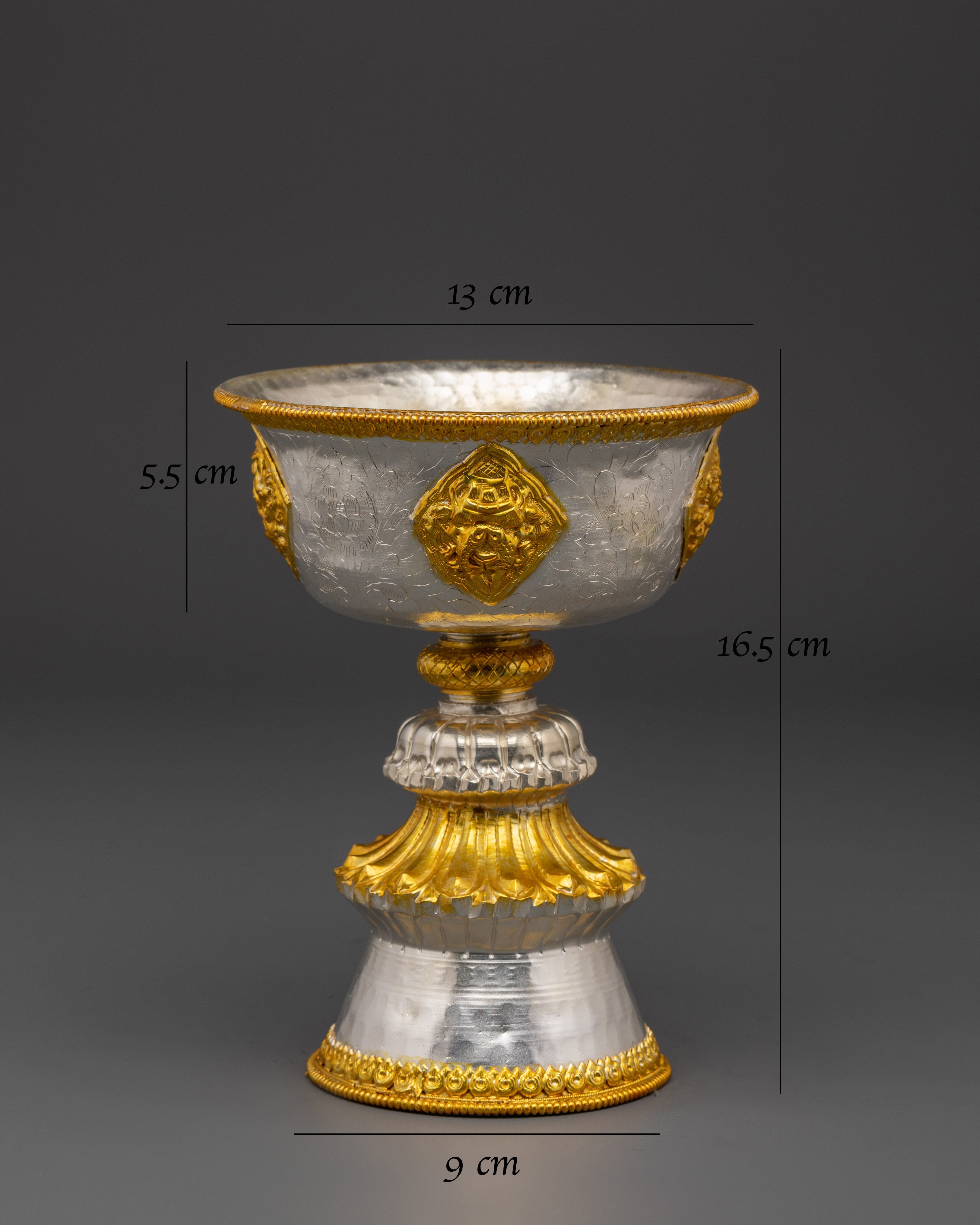Buddhist Butter Lamp For Altar Decor | Handcrafted Nepalese Art